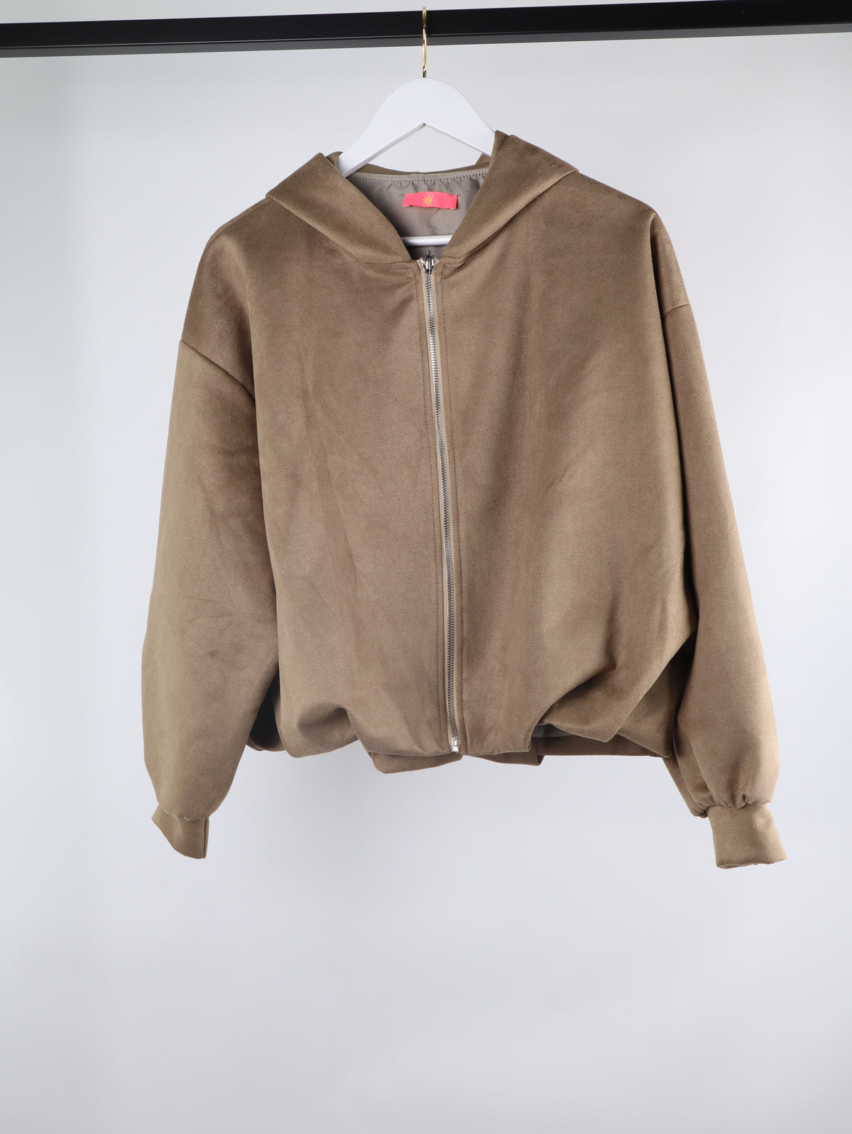 Wildleder-Optik
Kapuzenjacke VELOURS