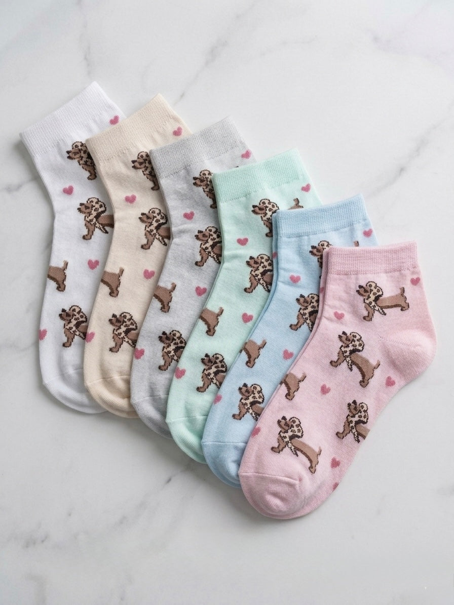 Sneaker-Socken "Dackel Liebe"