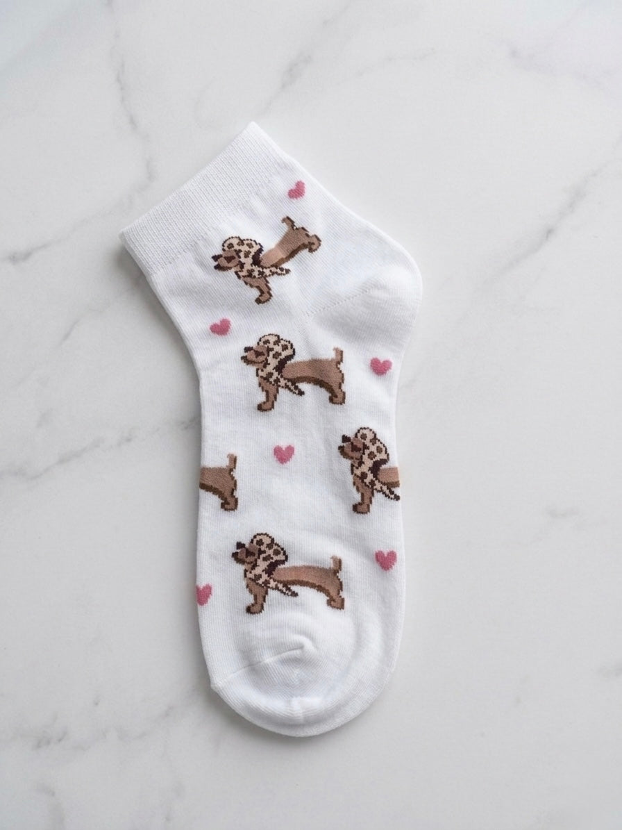 Sneaker-Socken "Dackel Liebe"