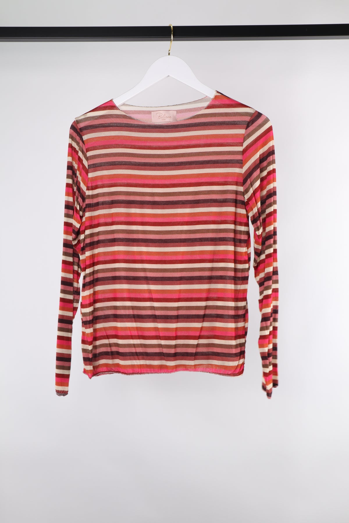 KASCHMIR LANGARMSHIRT FINE LINES