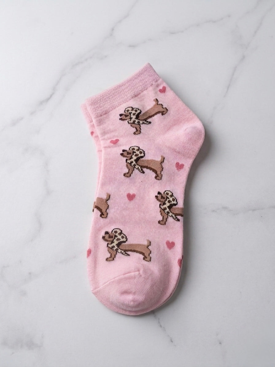 Sneaker-Socken "Dackel Liebe"