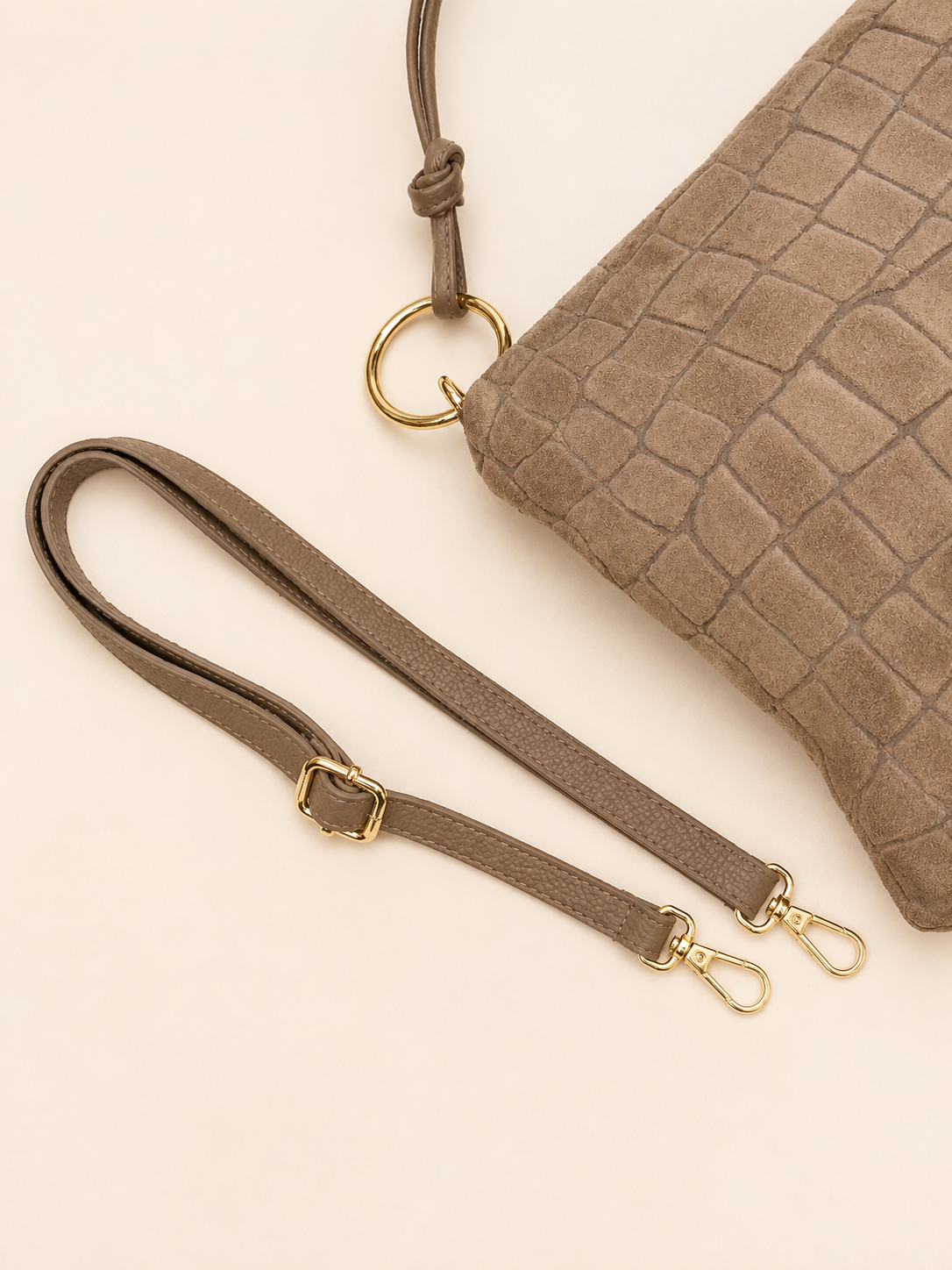 Croco-Optik Leder Tasche CLEO