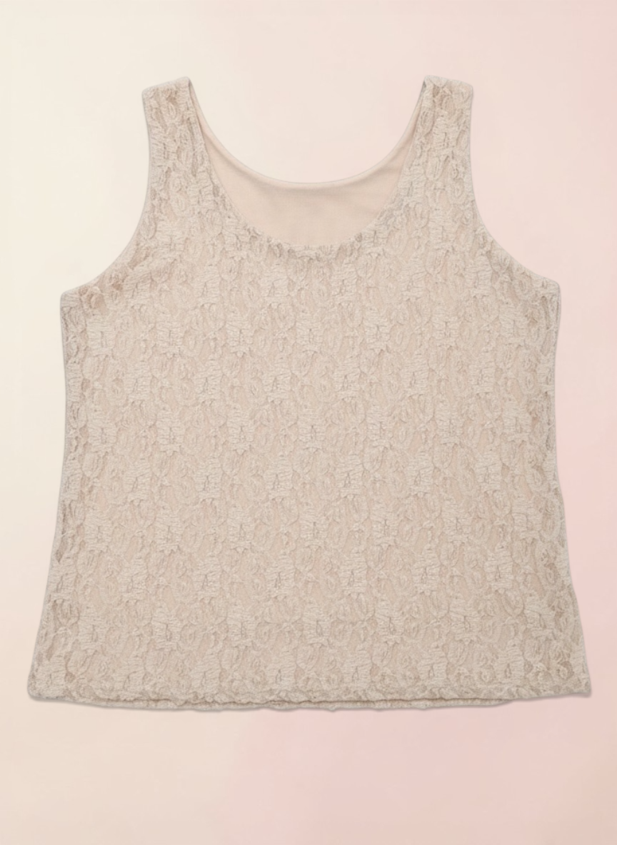 Spitzen Top – gefüttert