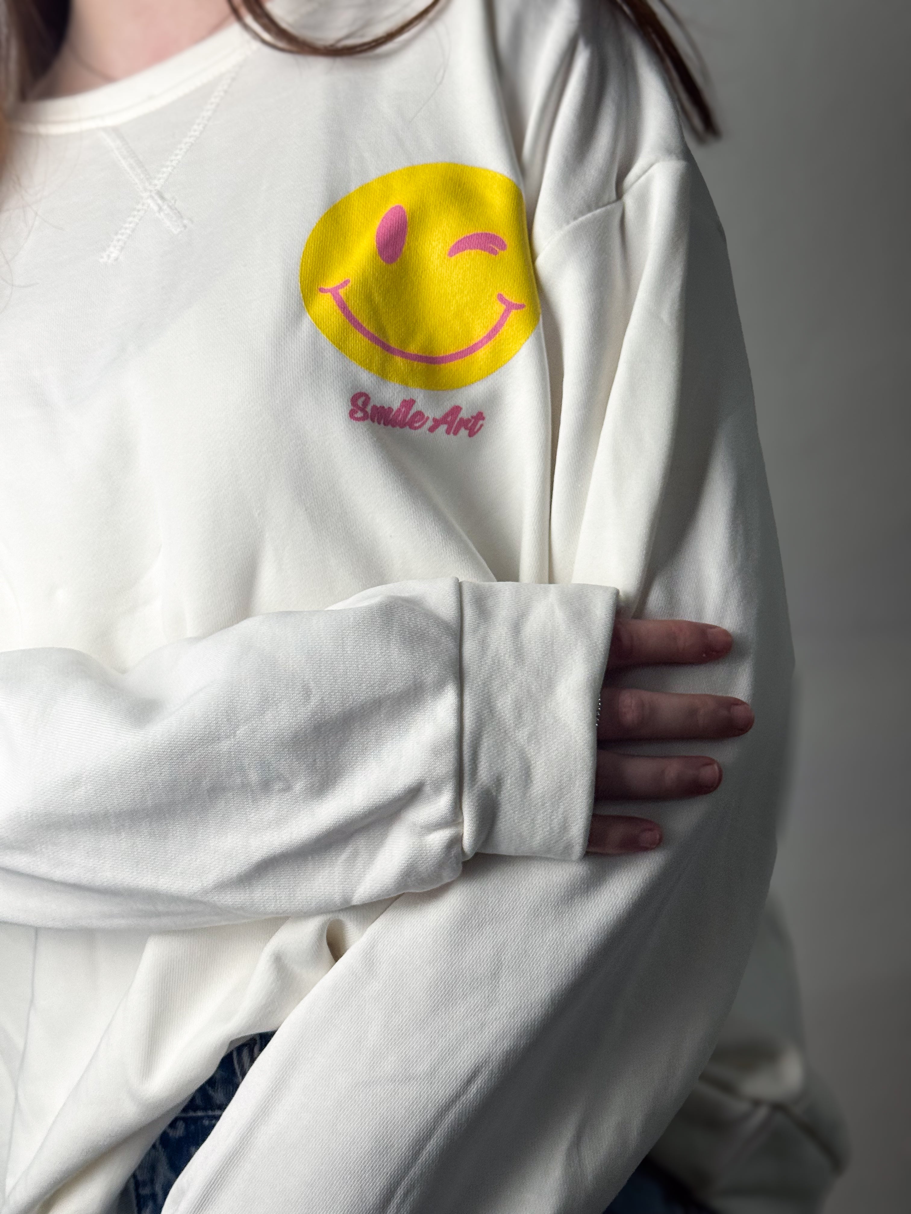 Sweatshirt Why Not - Weiß