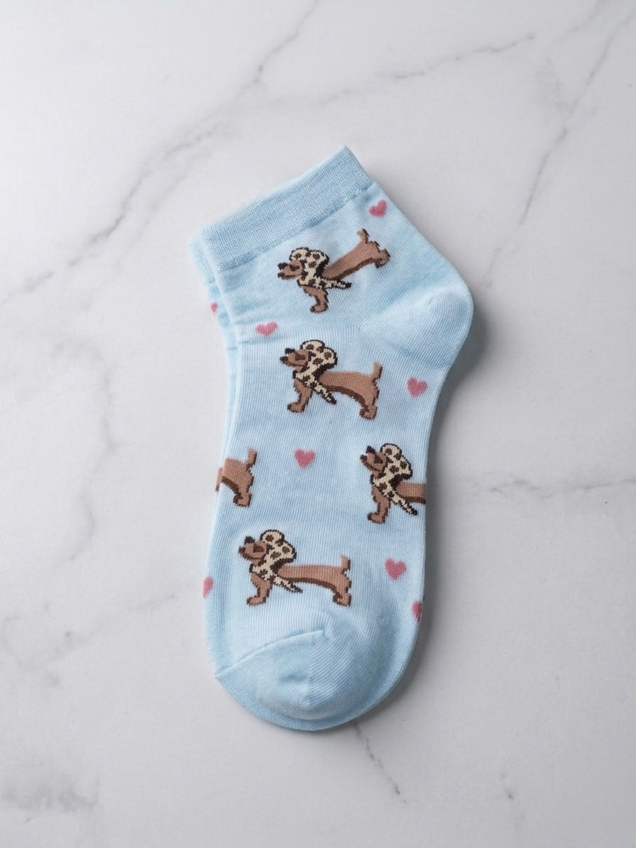 Sneaker-Socken "Dackel Liebe"