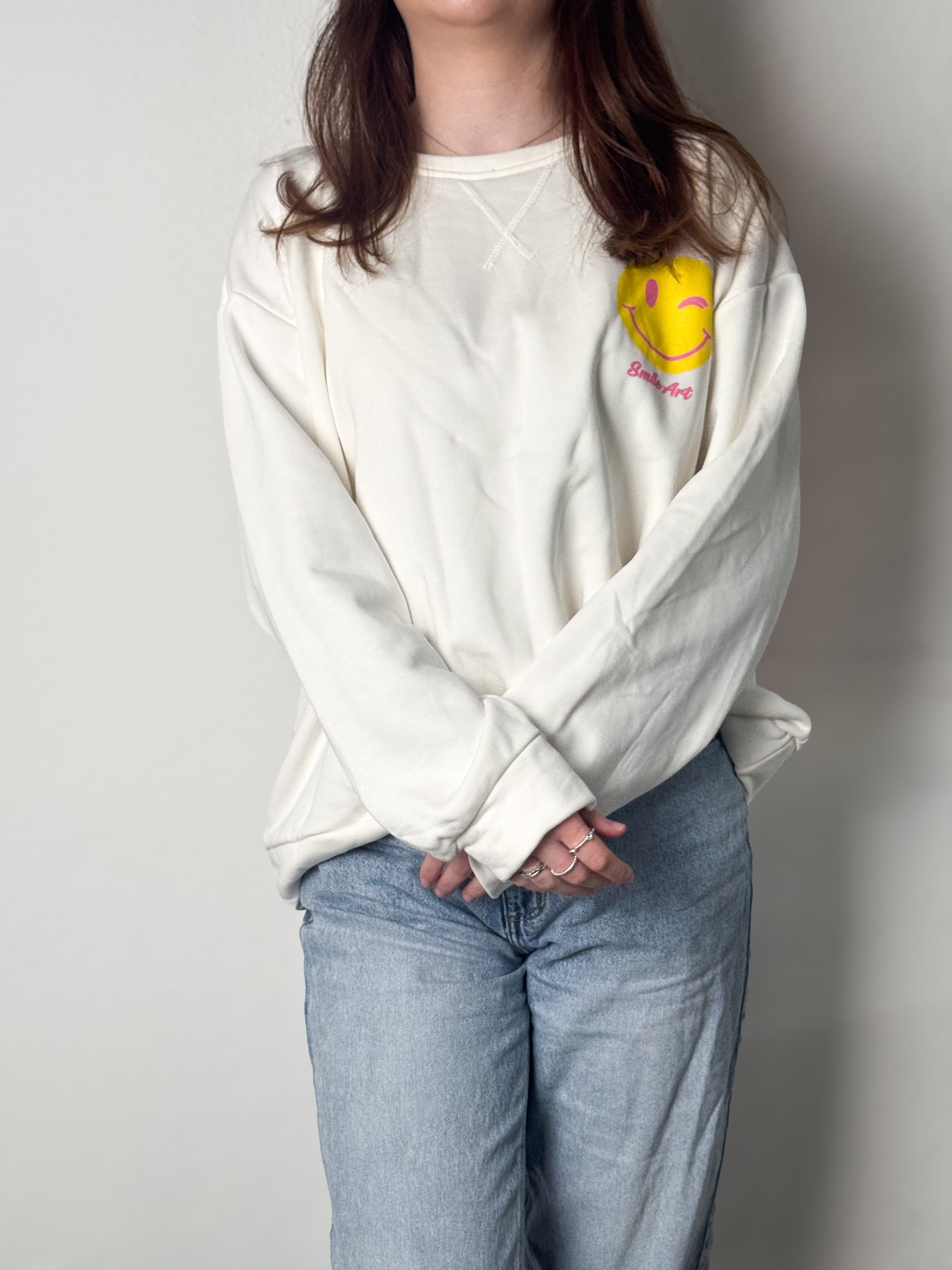 Sweatshirt Why Not - Weiß