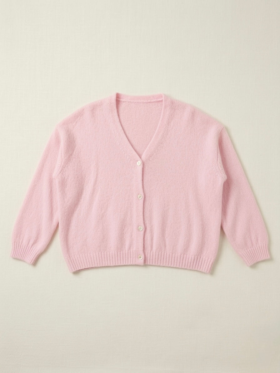Strickjacke Alpaka - Rosa