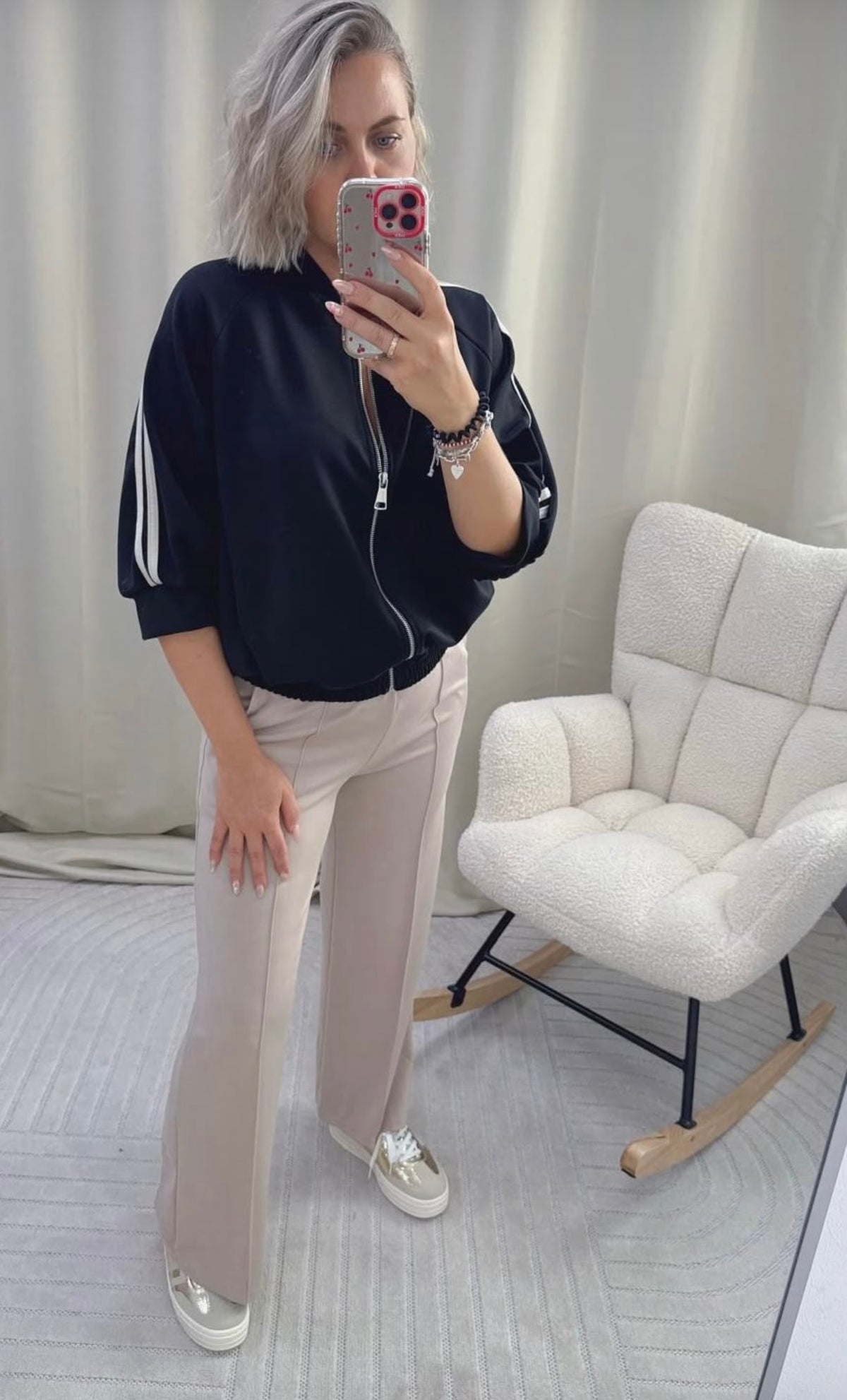 Butterstoff Blouson DOUBLE STRIPE