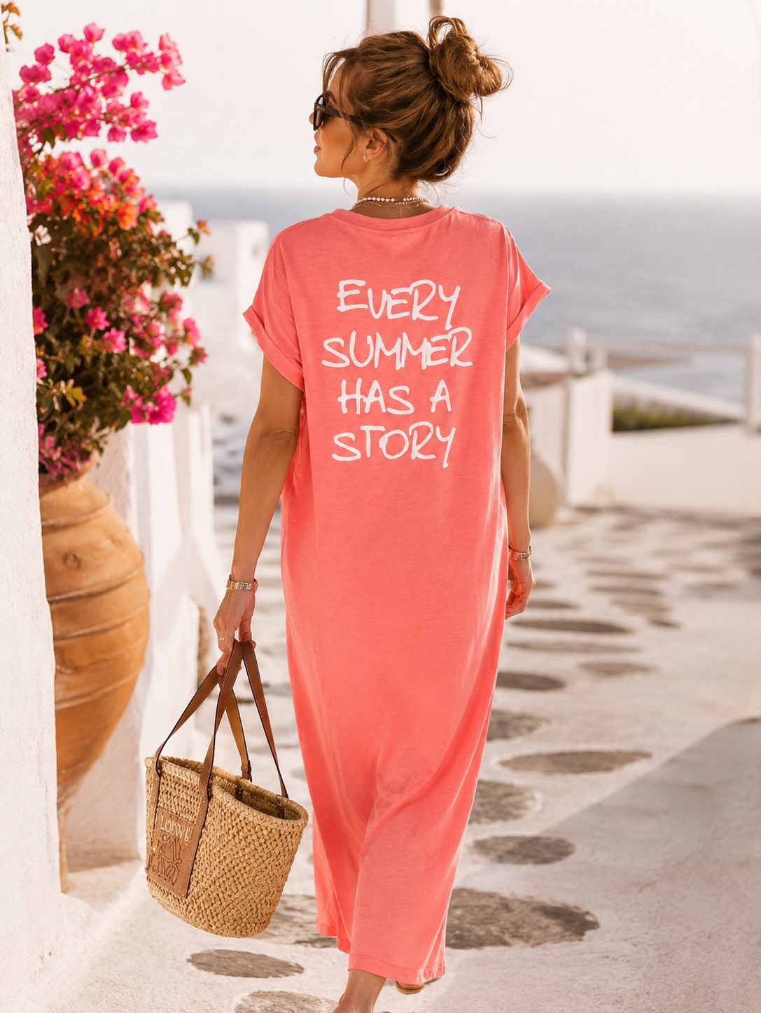 Maxi-T-Shirt Kleid "Summer Story"