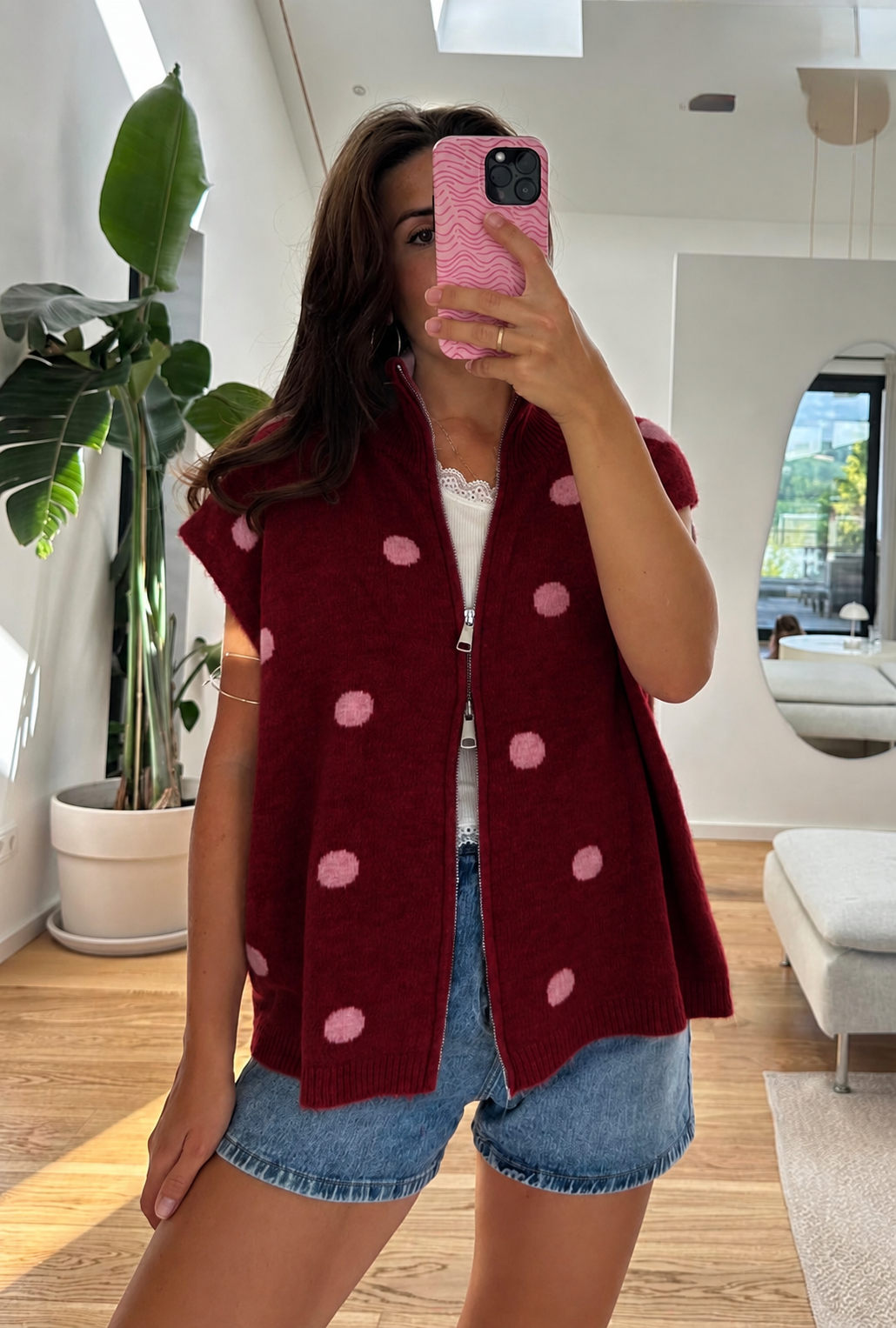 Strickweste POLKA DOT