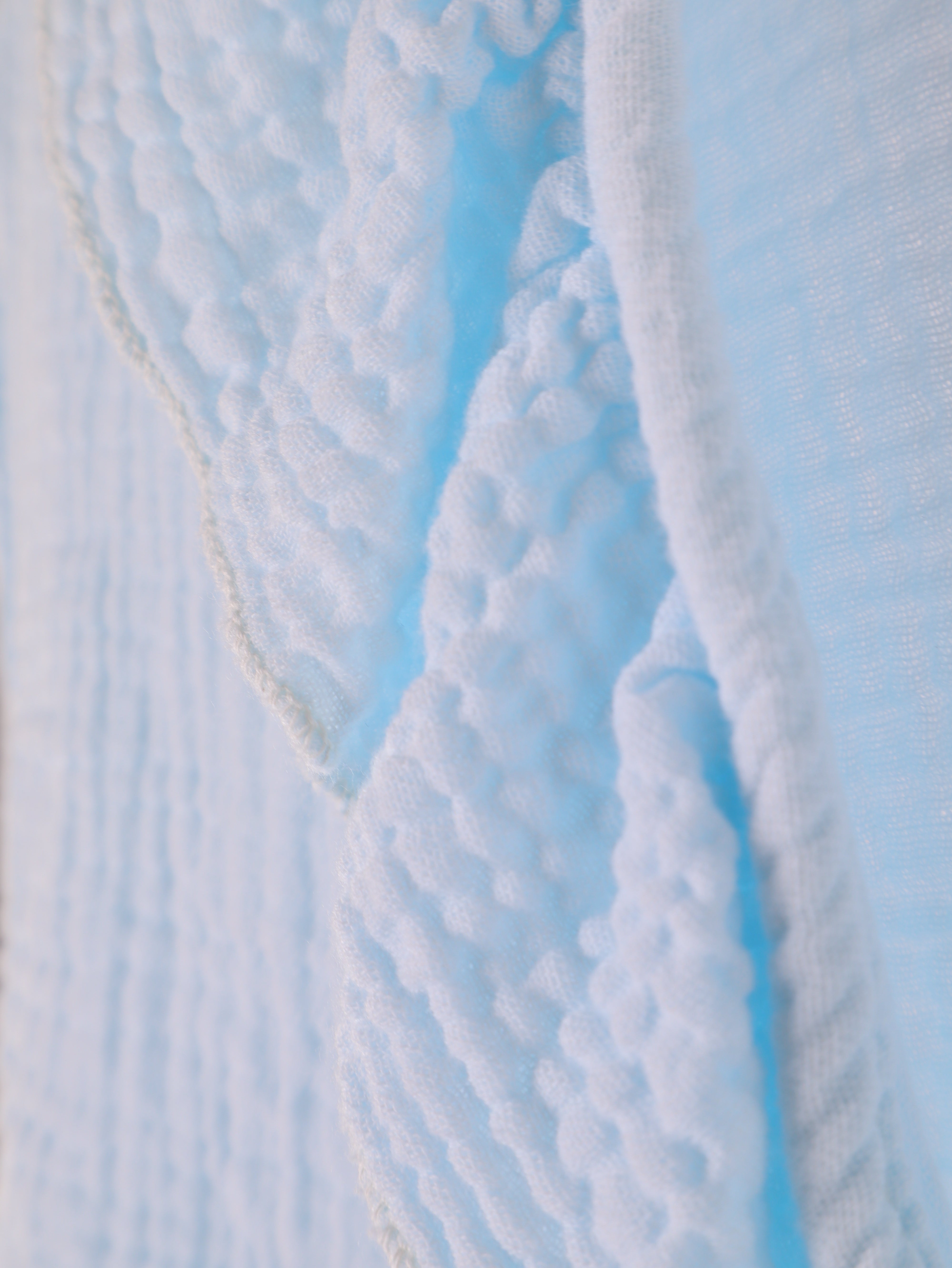 Musselin Bluse mit Rüschen & Bindeband