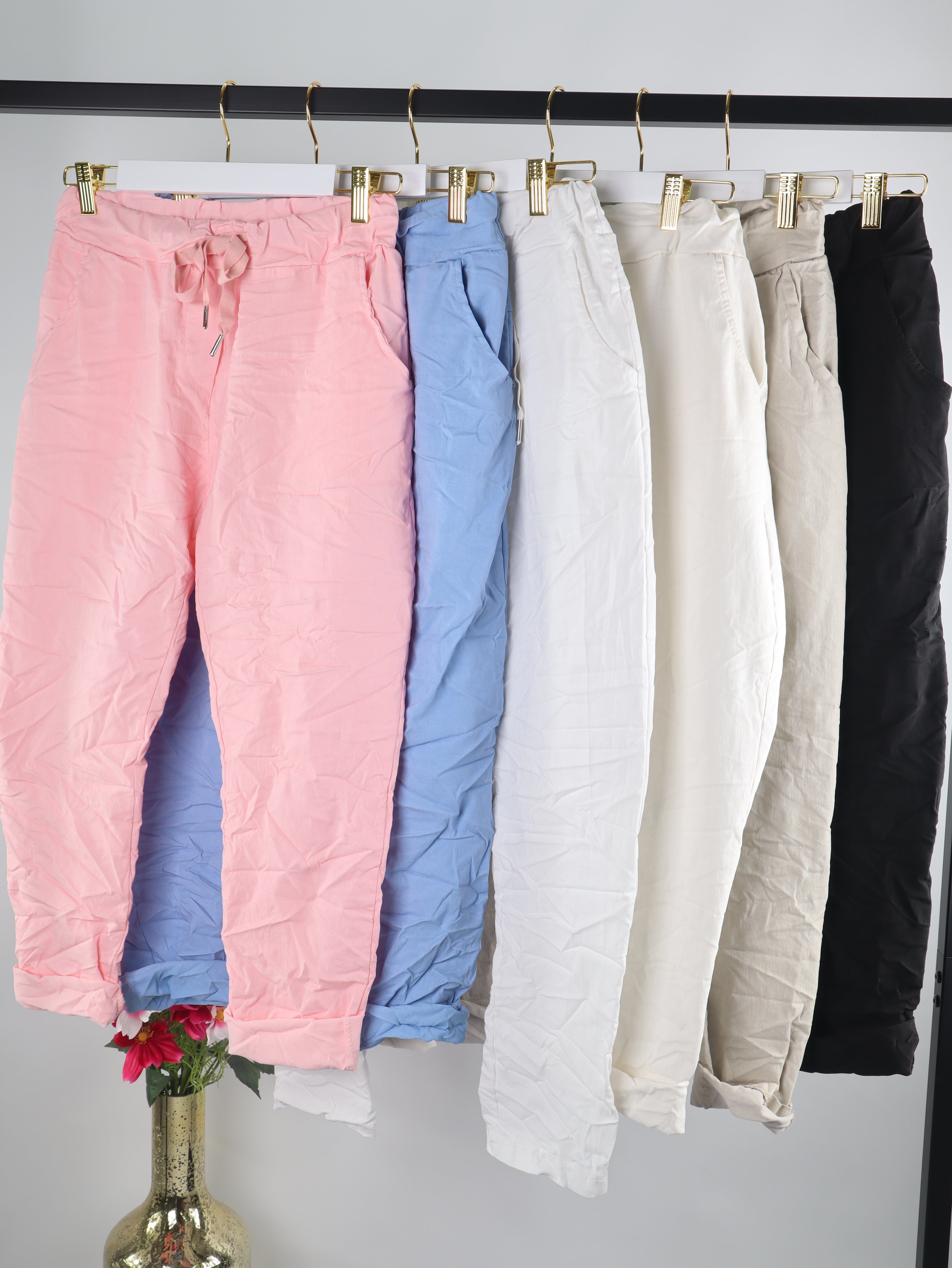 Stretch Hose mit Gummibund