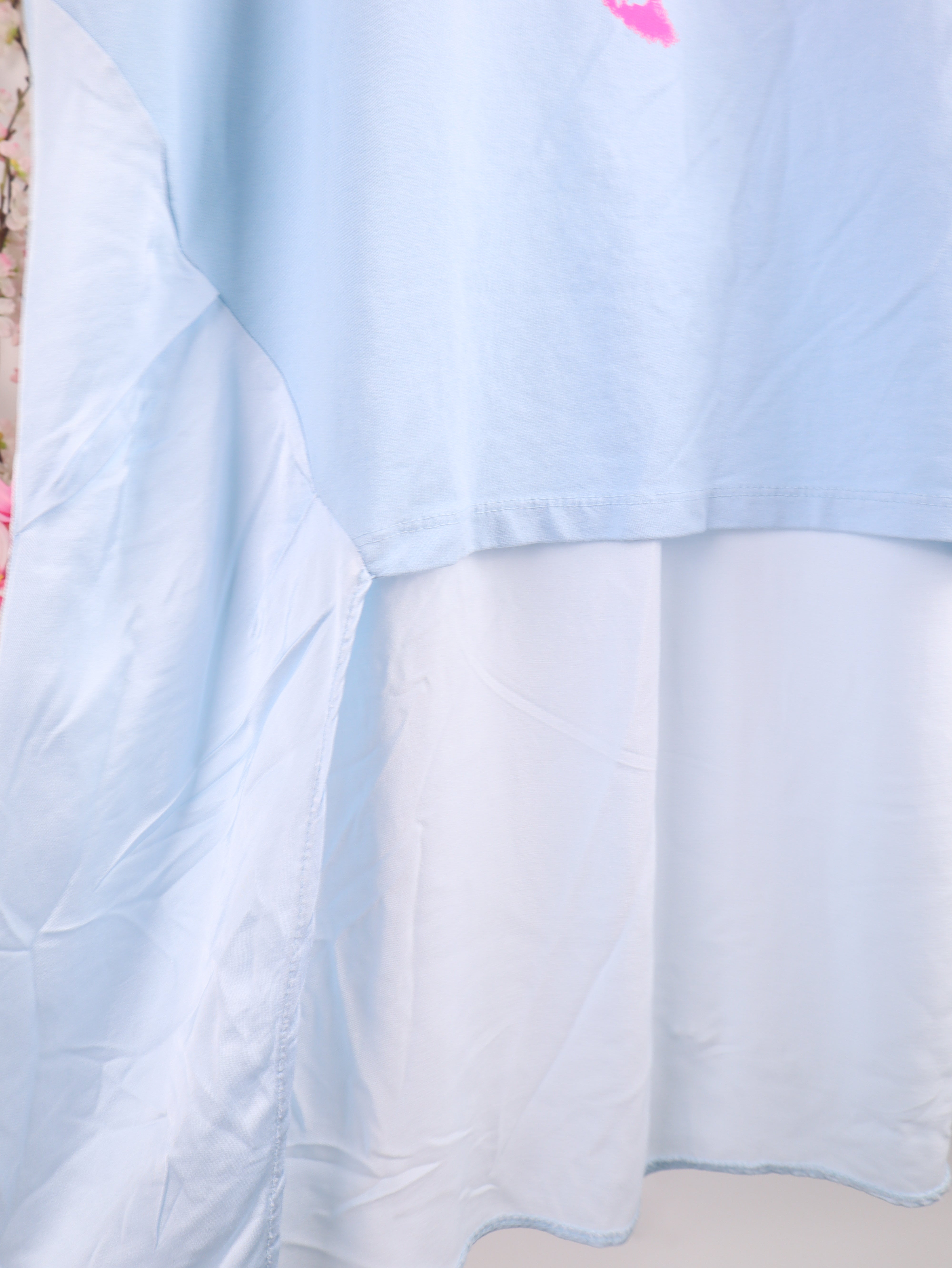 Oversize Hoodie Kleid „Rock Skull“ – Strass & Neon Print