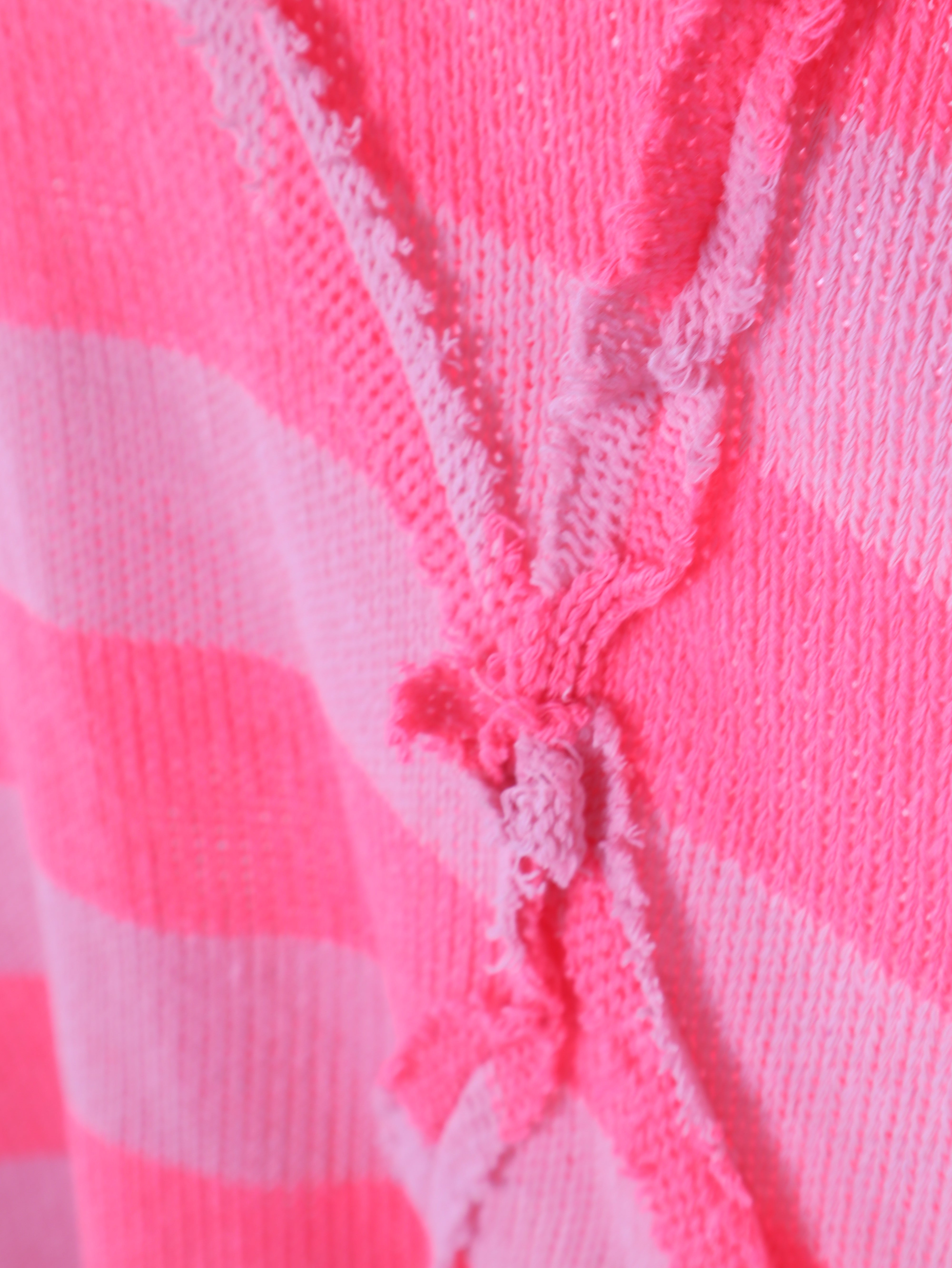 Oversize Häkelshirt mit Streifen