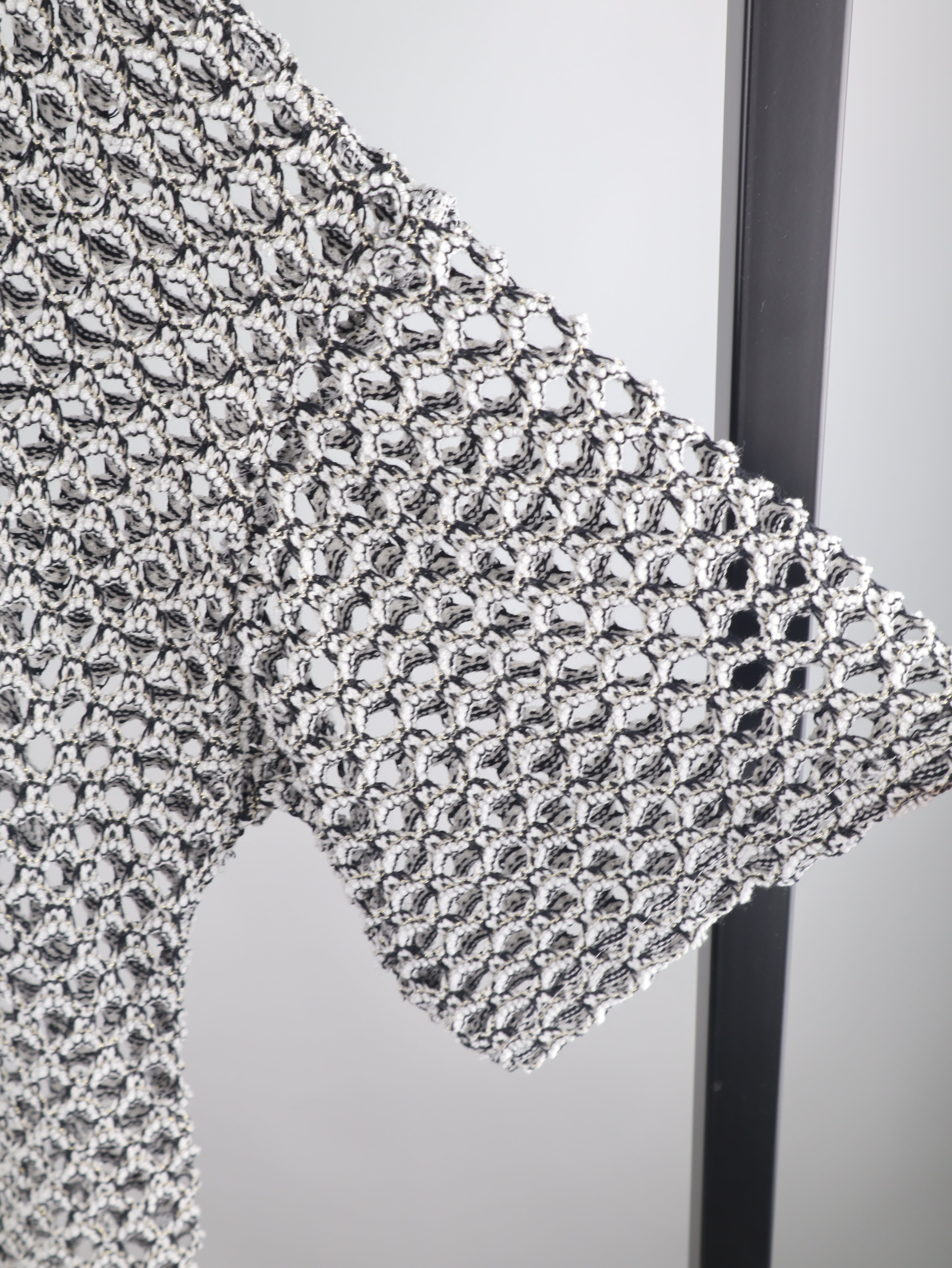 Oversize Strickkleid mit Boho Netzoptik