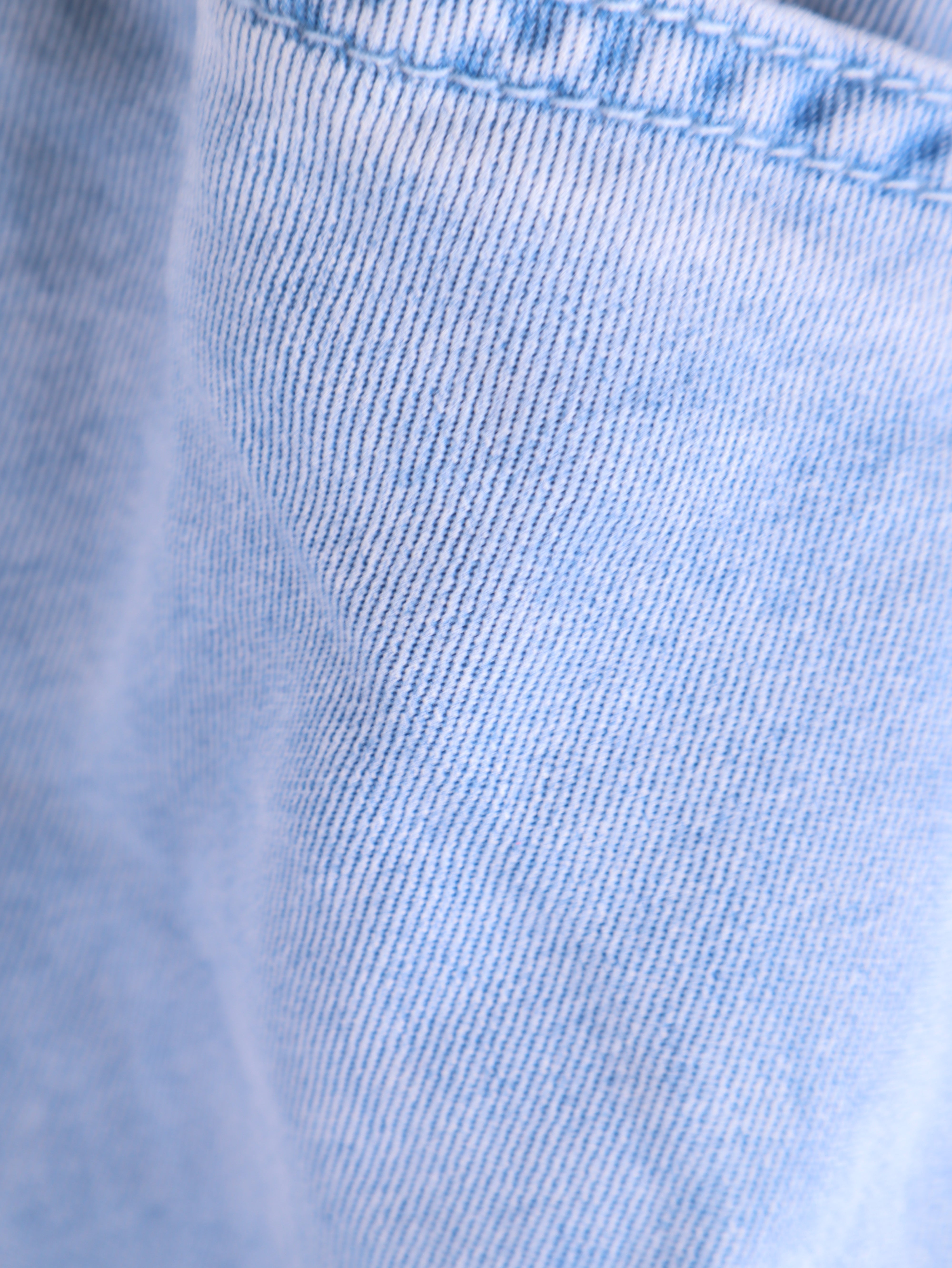 Hellblaue Wide-Leg Hose mit Gummibund