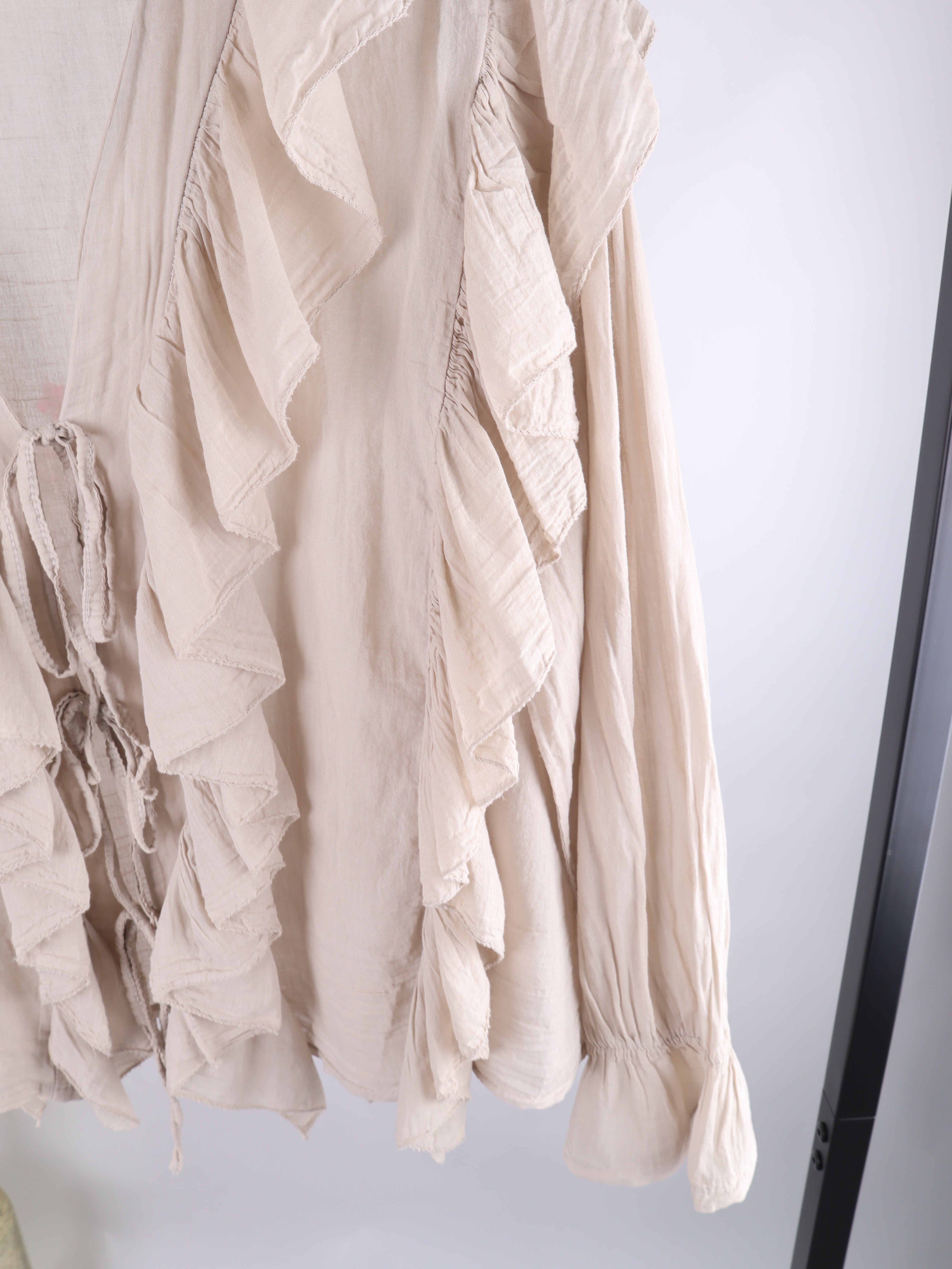 Rüschen Bluse – Beige