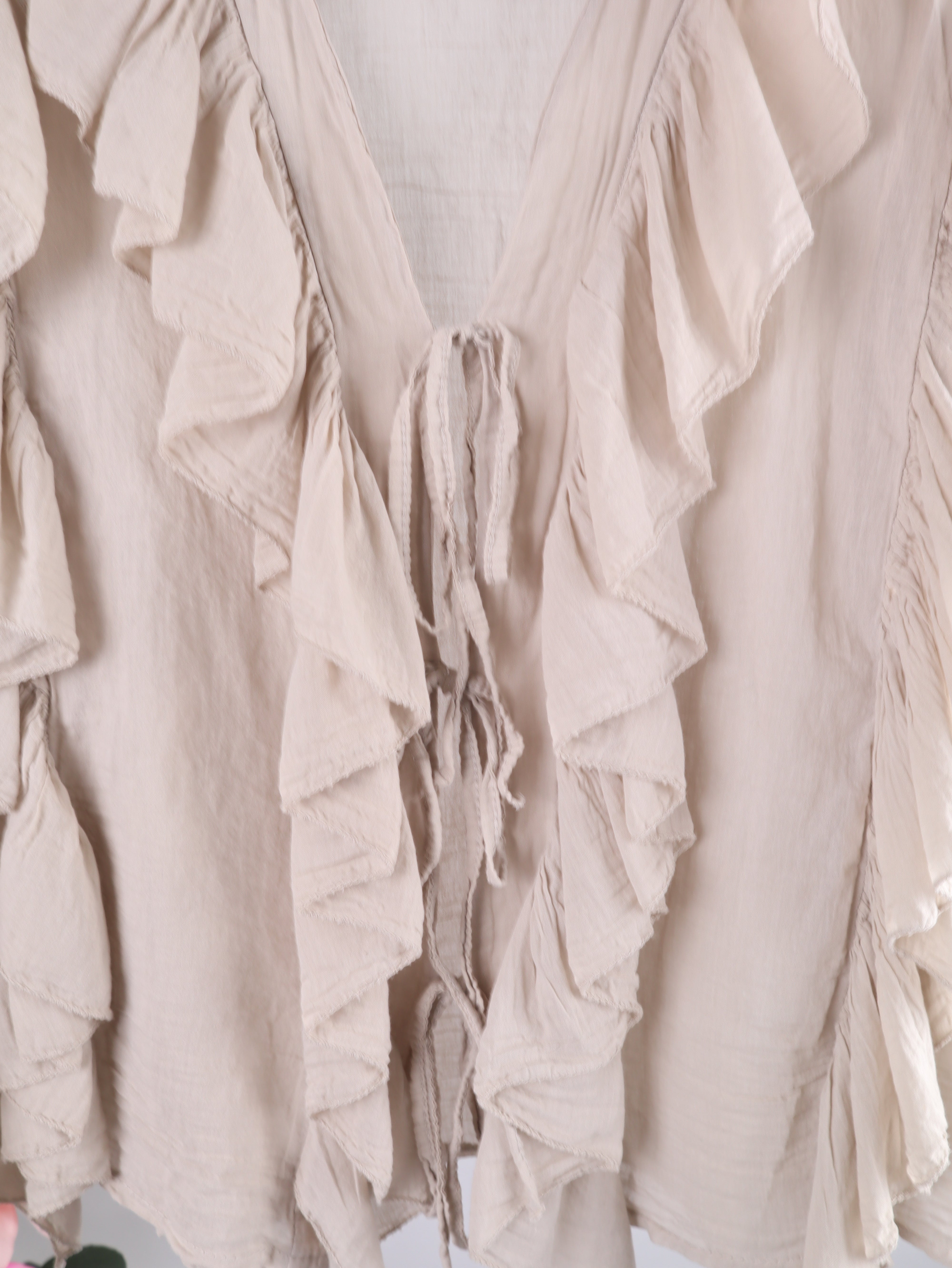 Rüschen Bluse – Beige