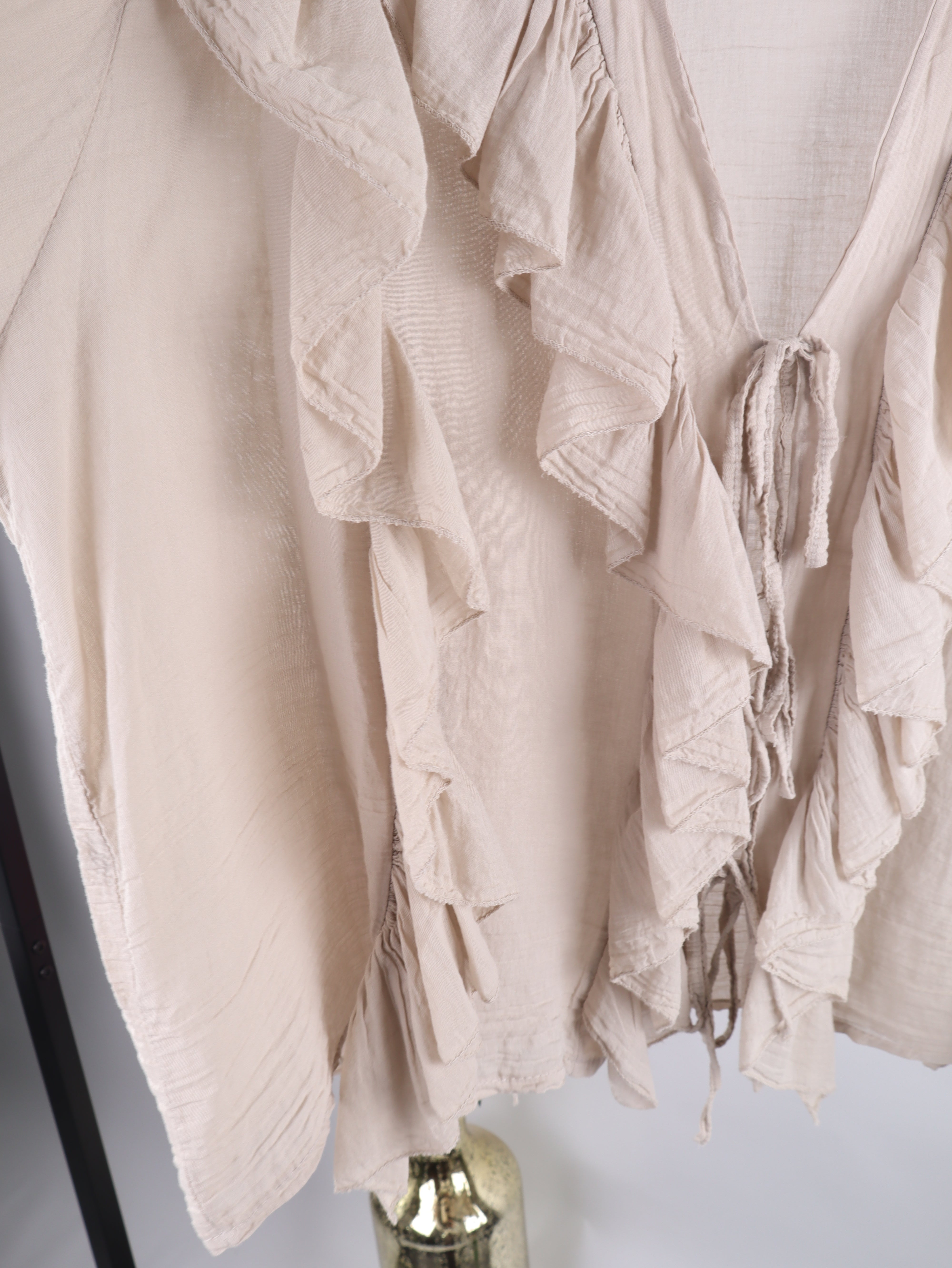 Rüschen Bluse – Beige