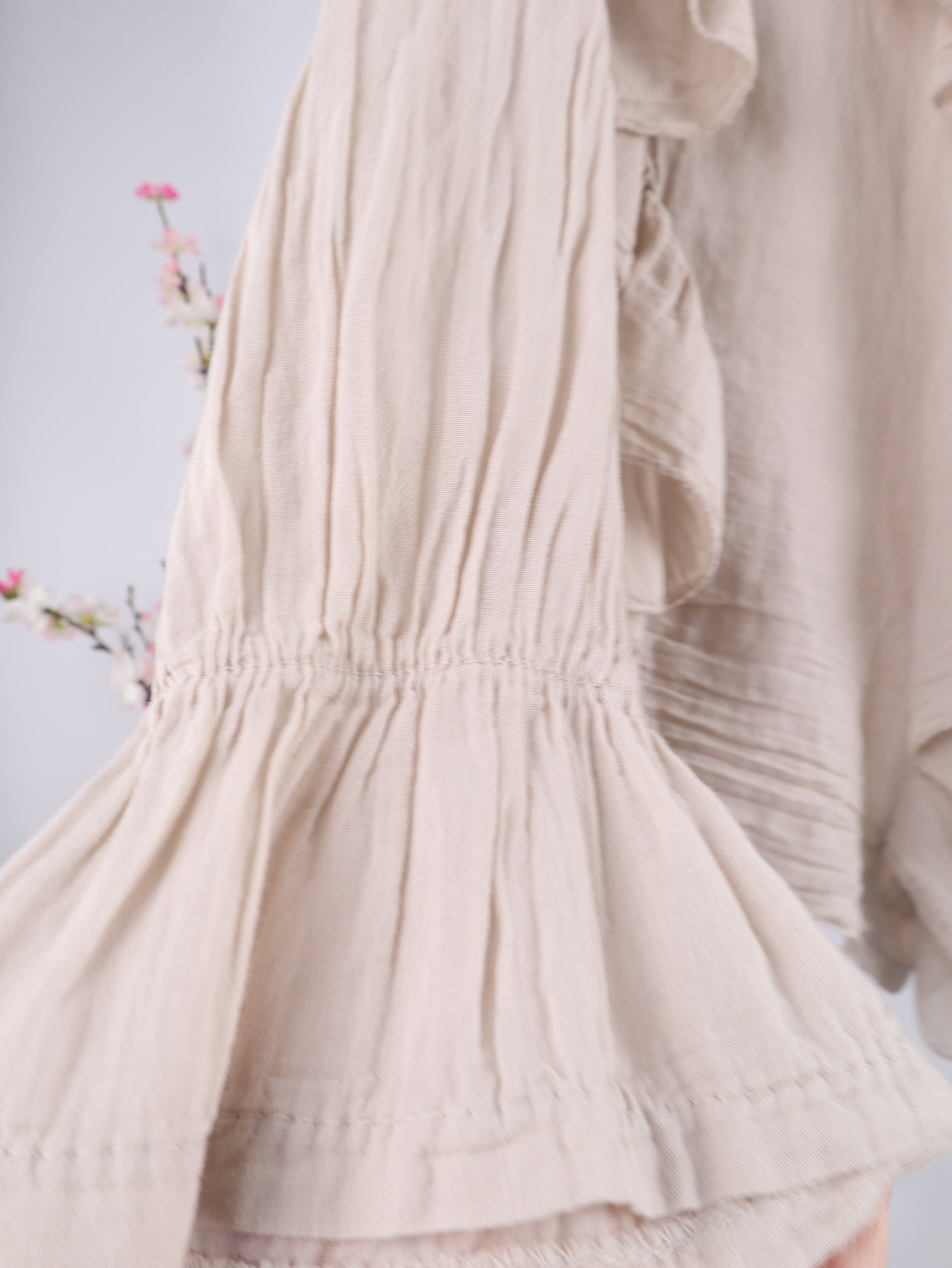 Rüschen Bluse – Beige