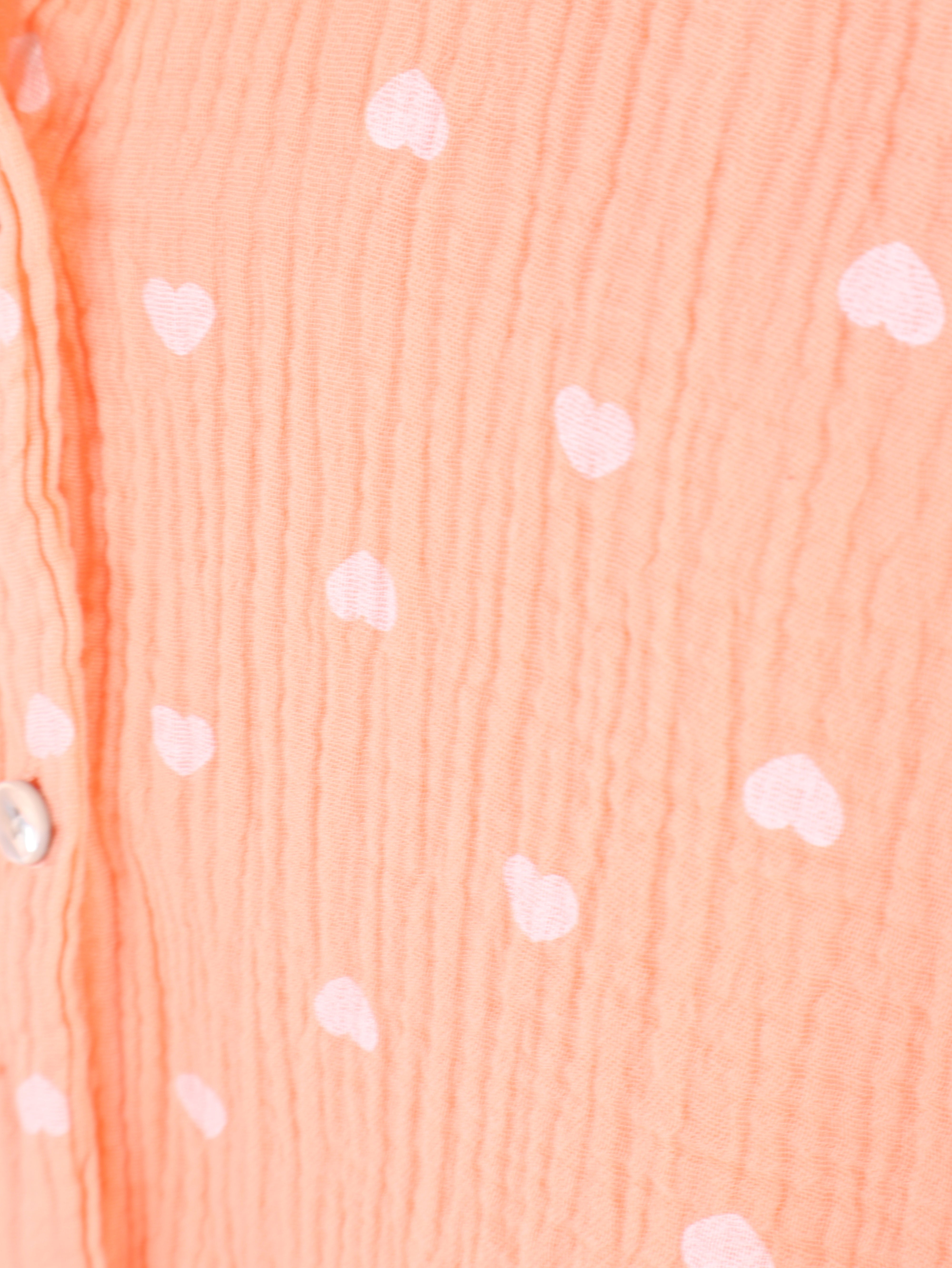 Musselin Bluse mit Herzprint