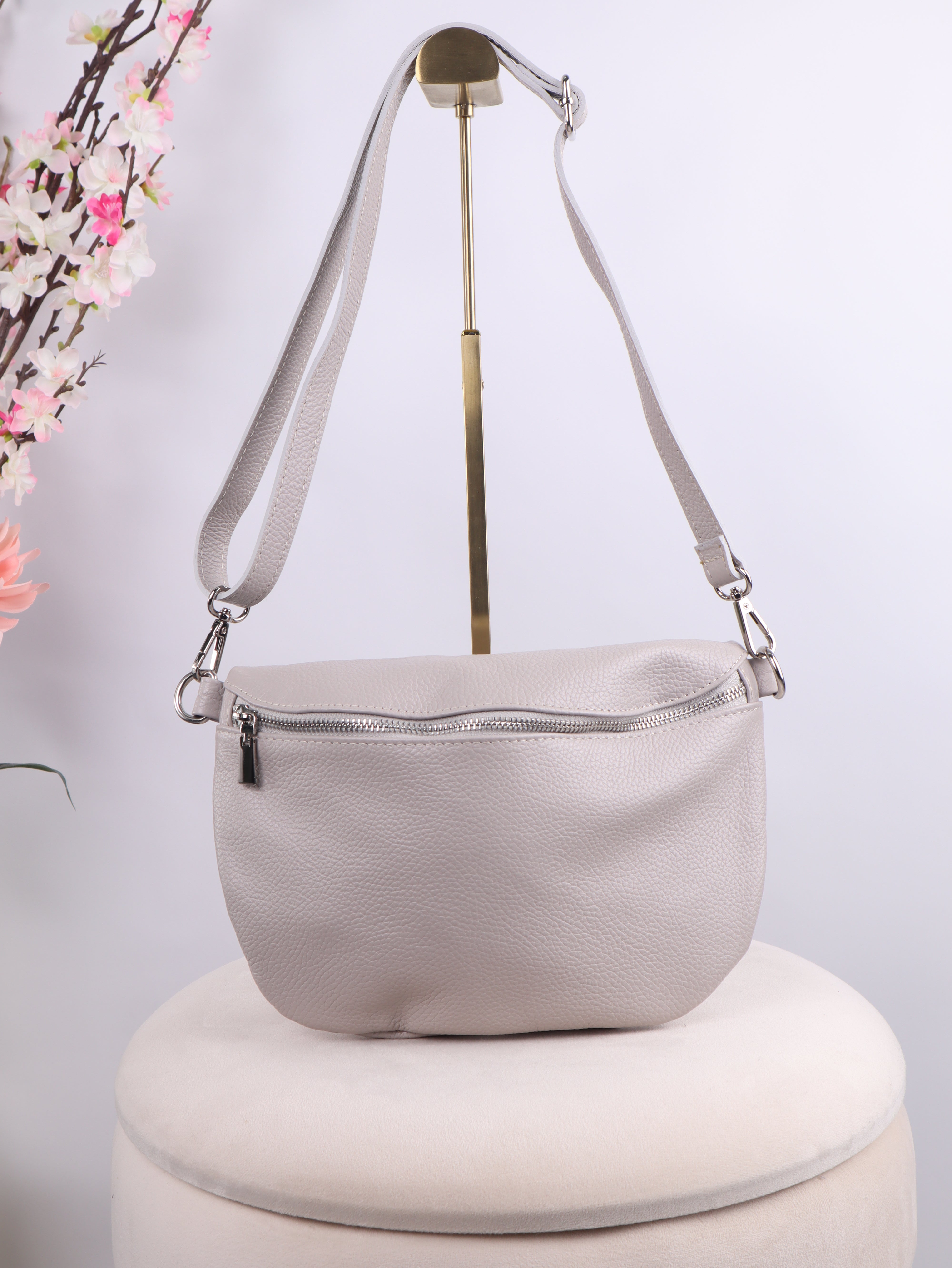 Leder Bauchtasche - ELISA - Medium