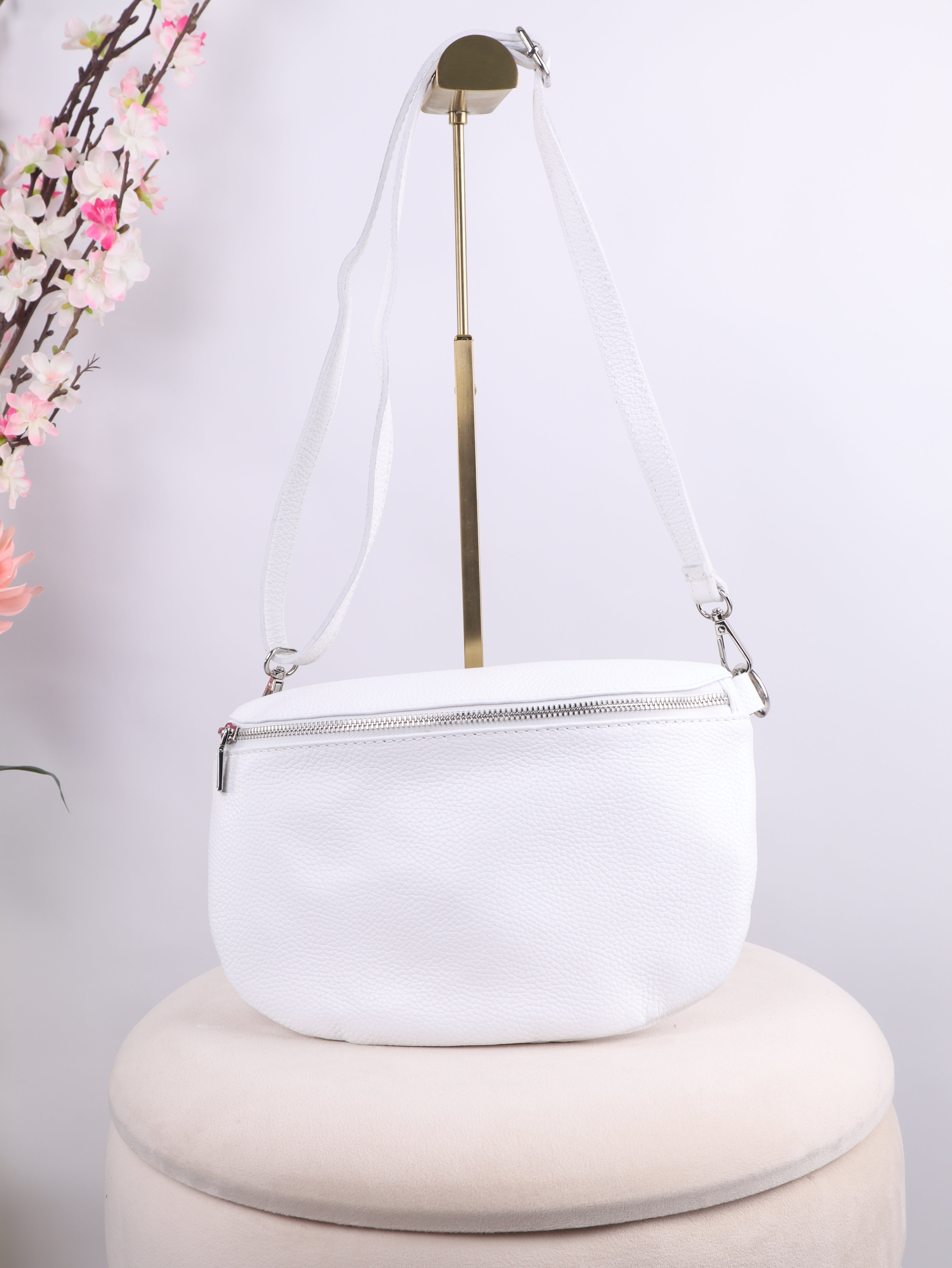 Leder Bauchtasche - ELISA - Medium