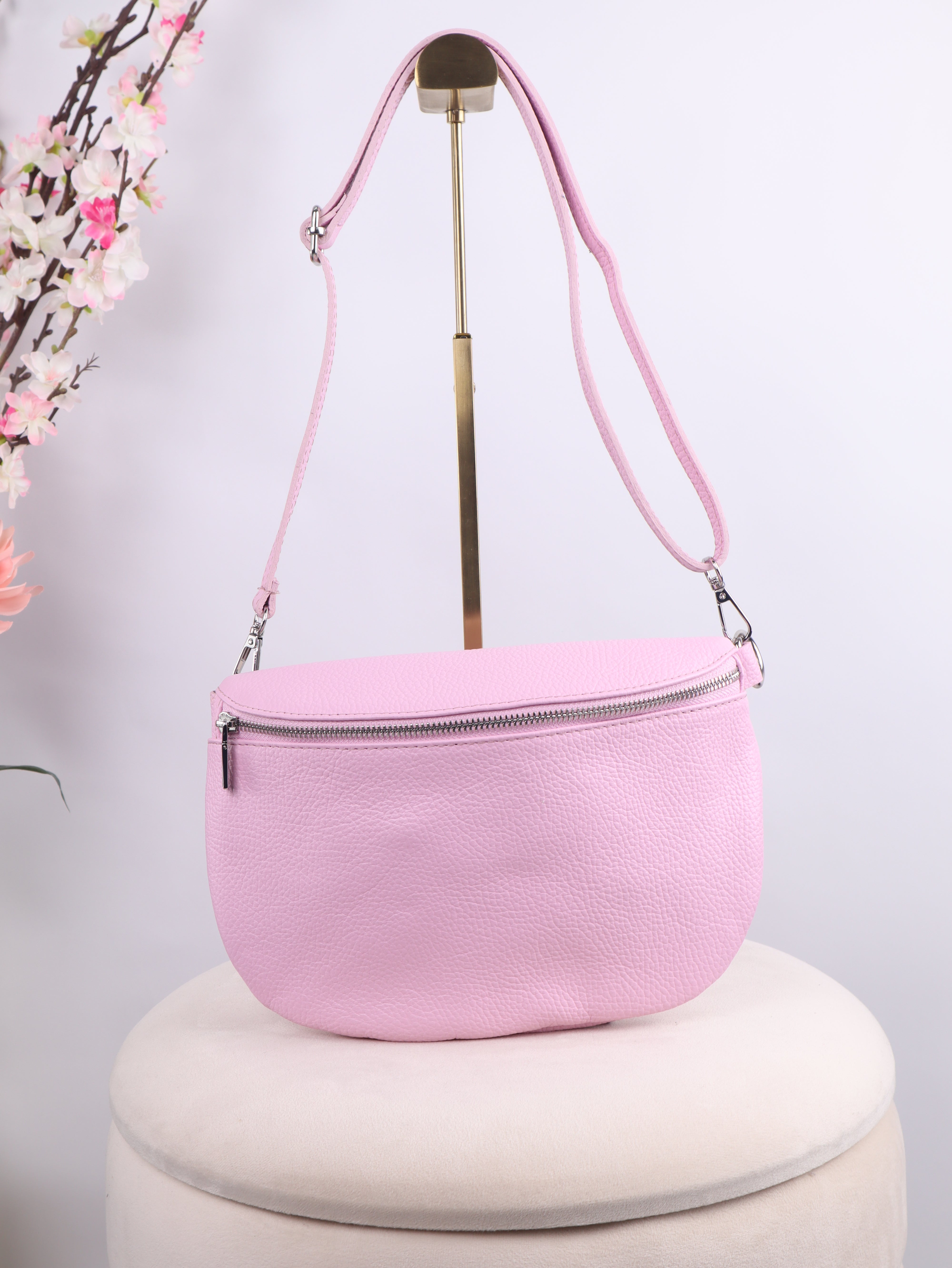 Leder Bauchtasche - ELISA - Medium