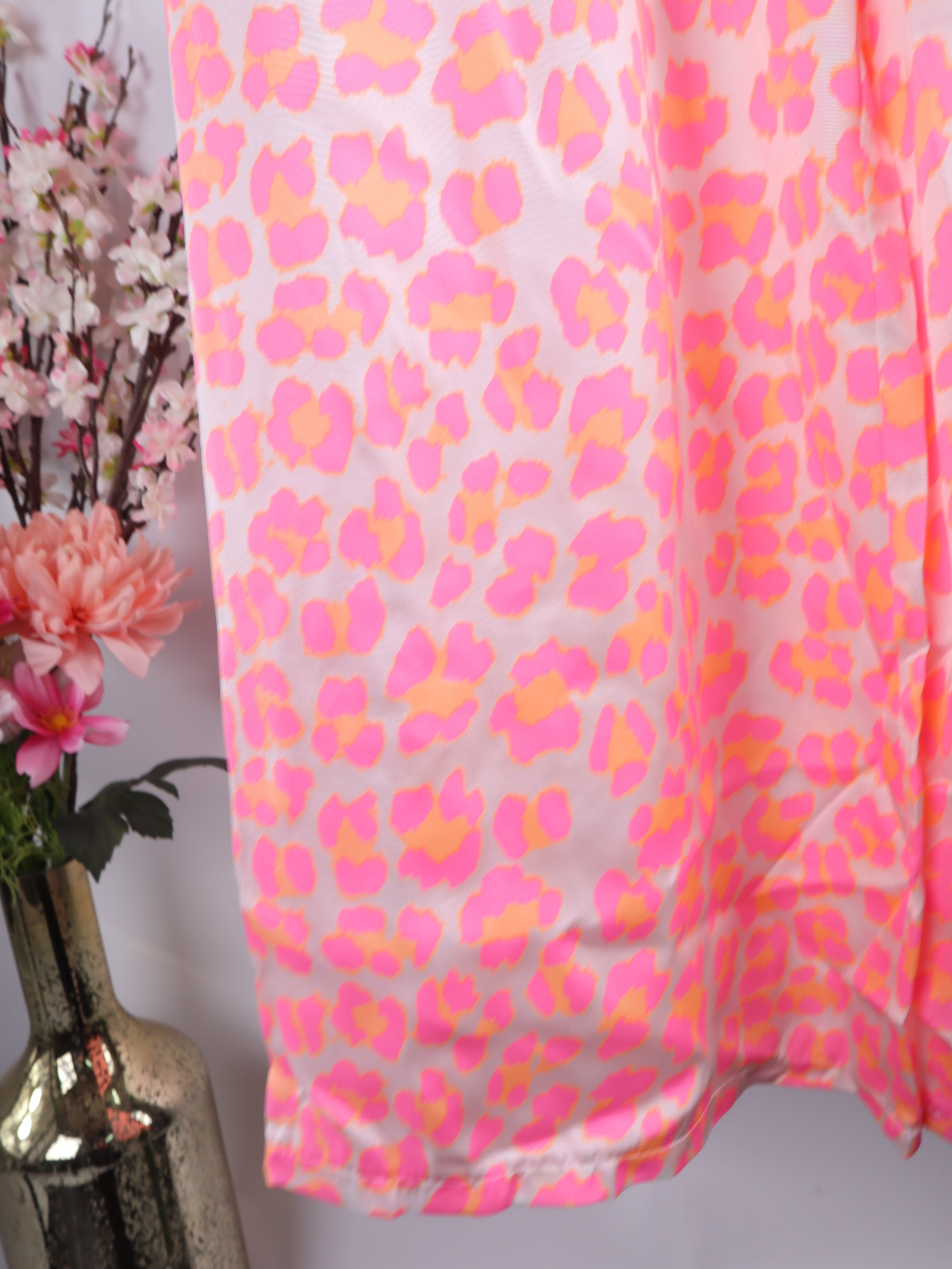 robuste Viskose-Hose mit Leo-Print