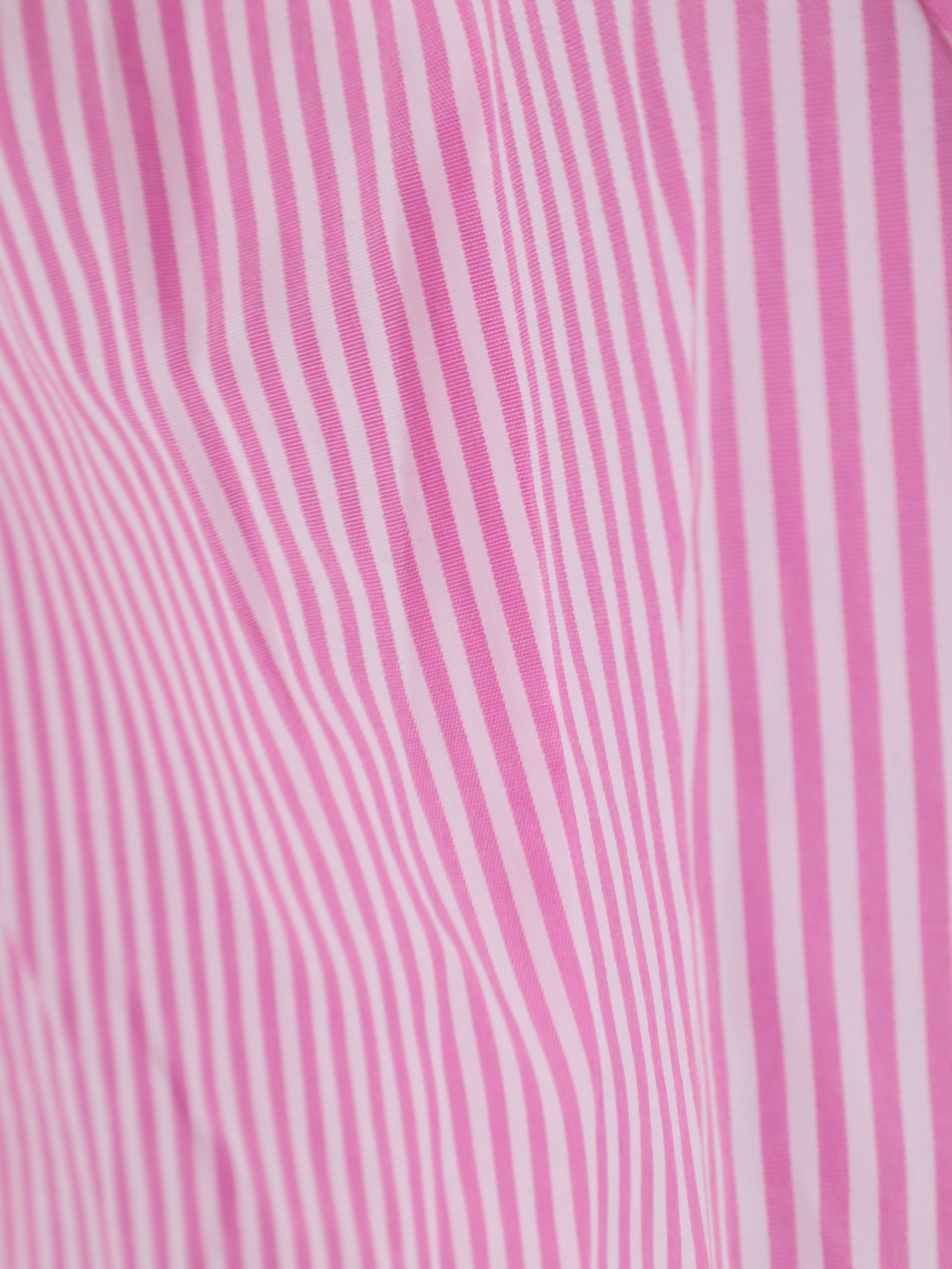 Gestreifte Oversize Baumwoll-Bluse mit Volumenärmeln 2.0