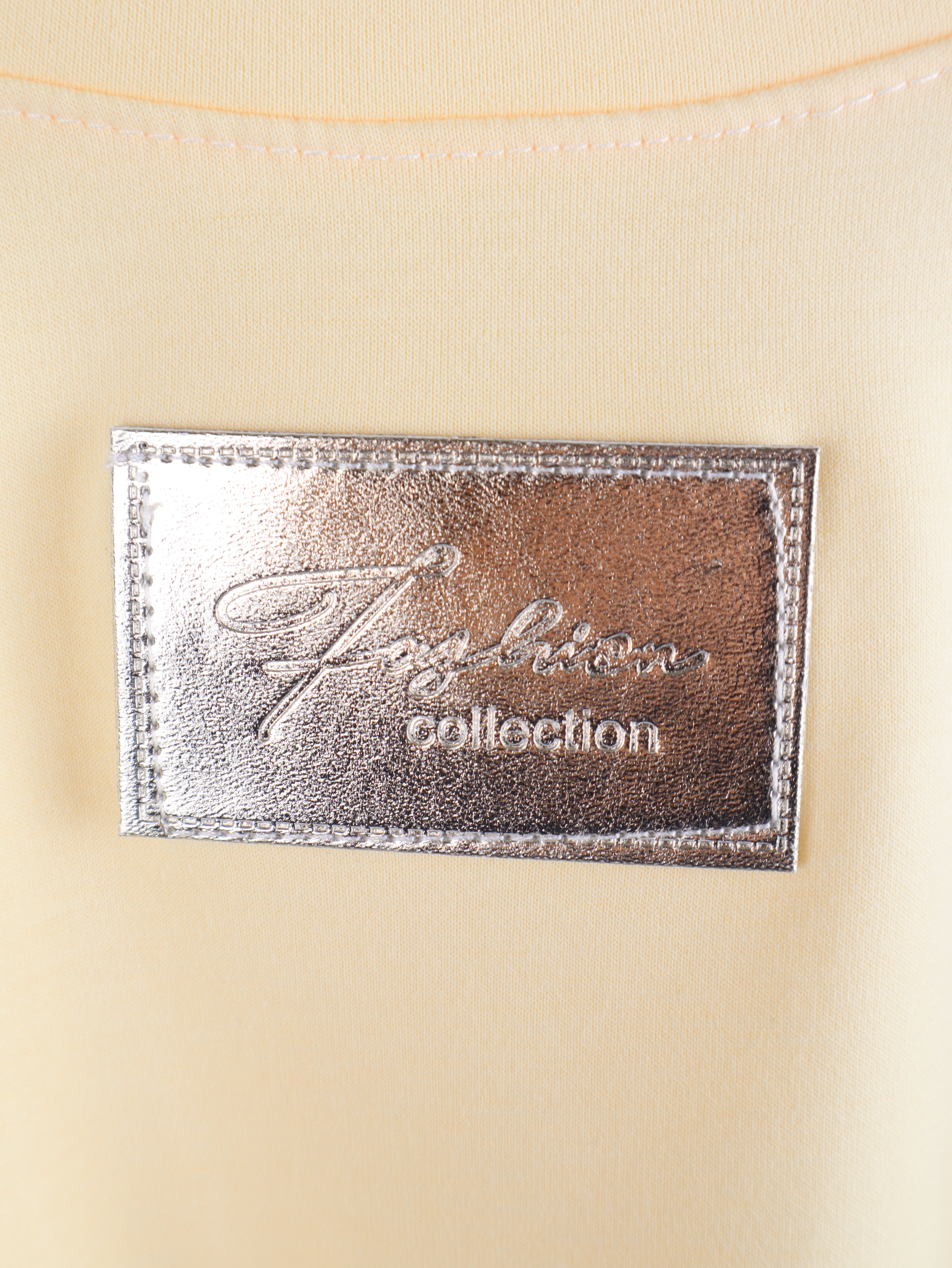 Crop-Sweatshirt mit Rüschensaum