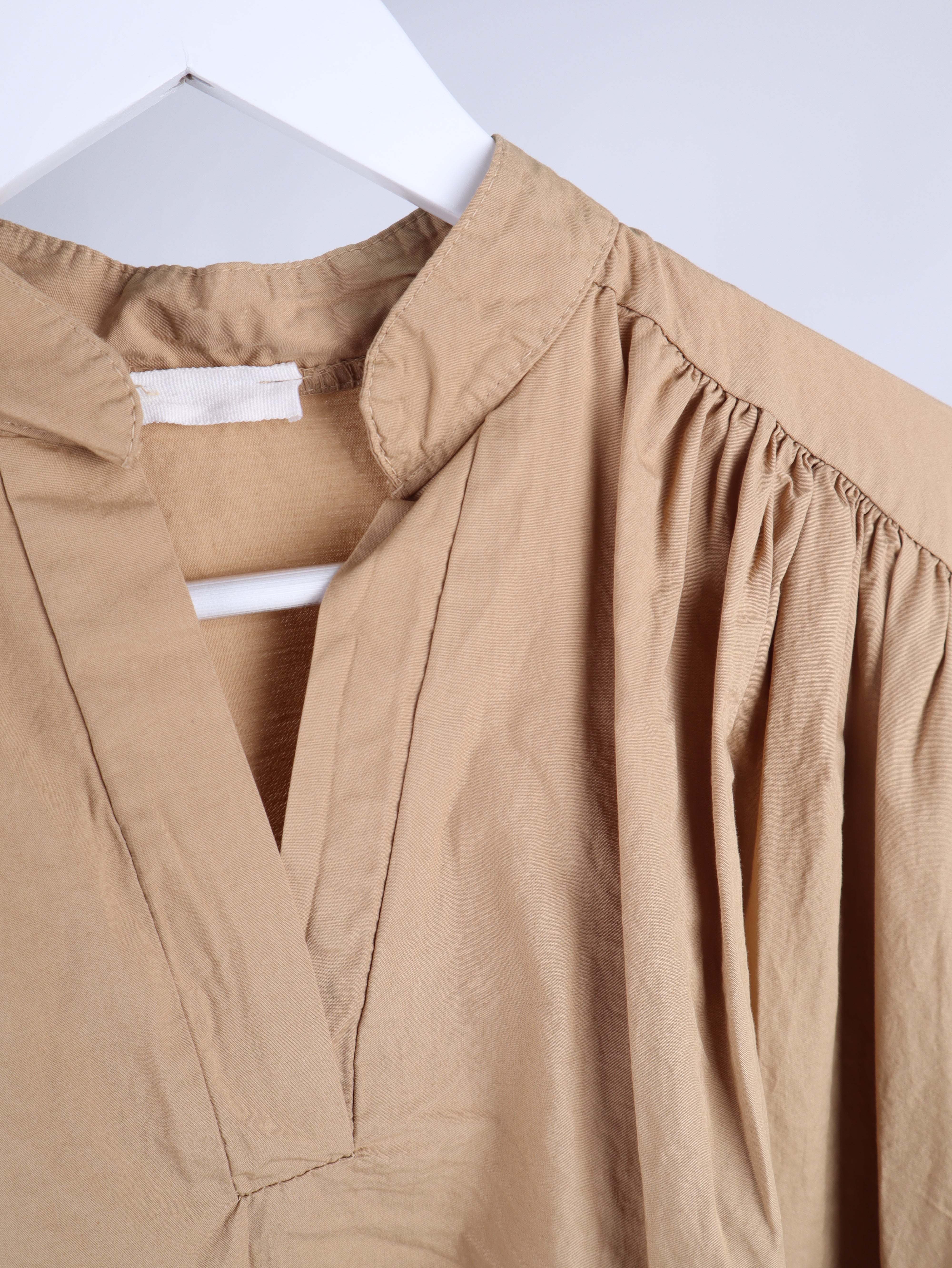 Lange Oversize Baumwoll-Tunika