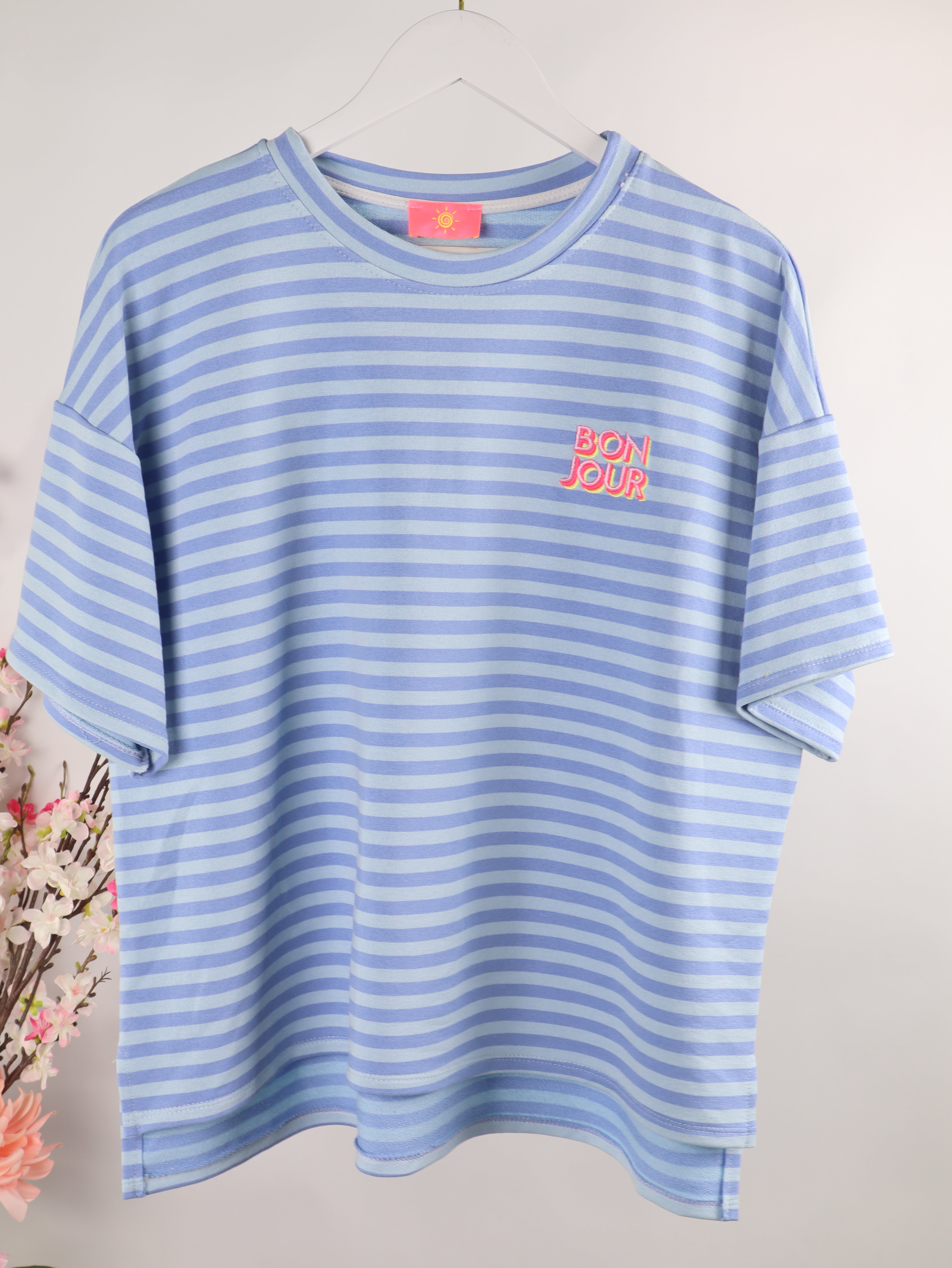 Oversize Streifen-Shirt Bonjour