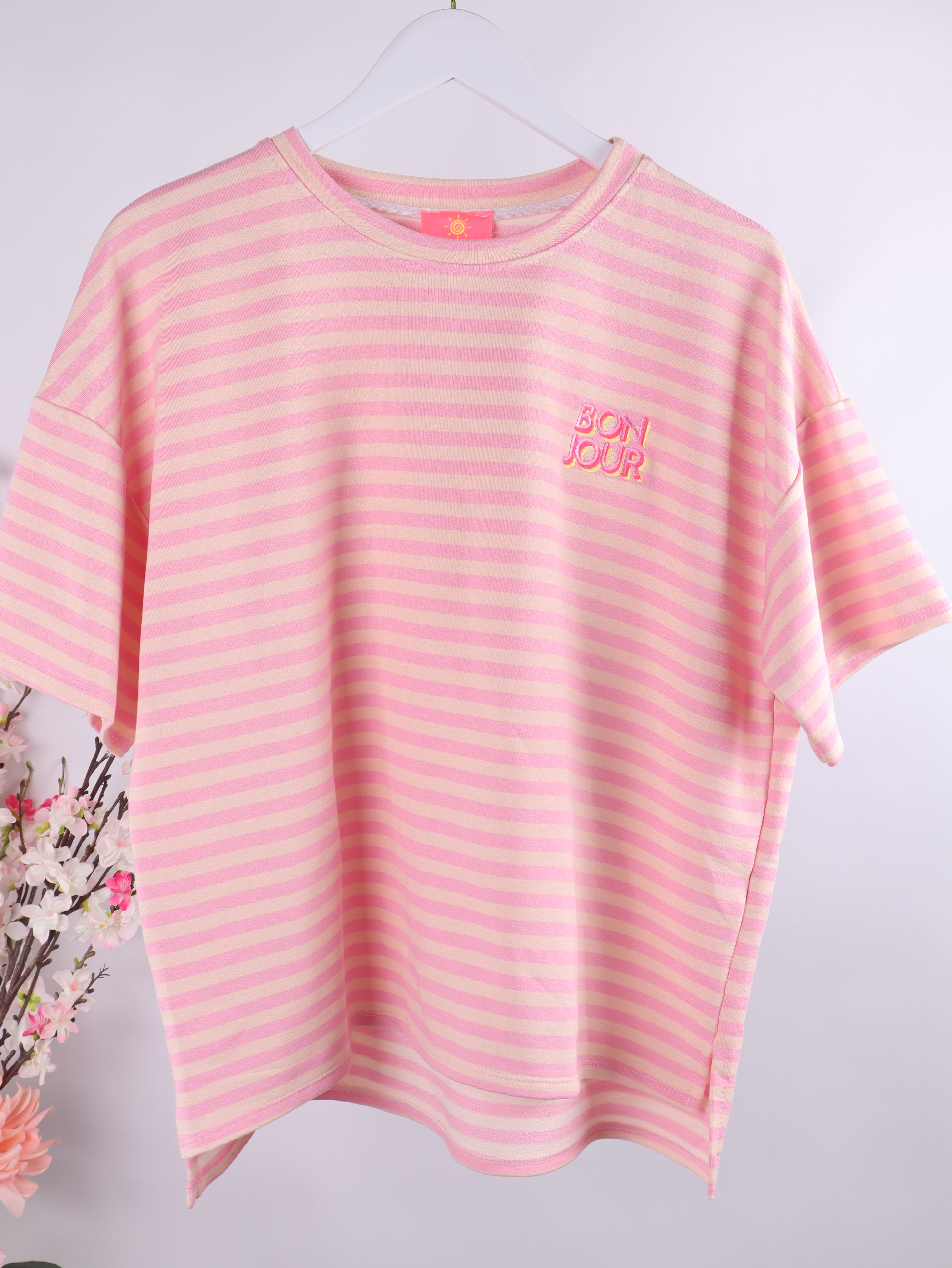 Oversize Streifen-Shirt Bonjour