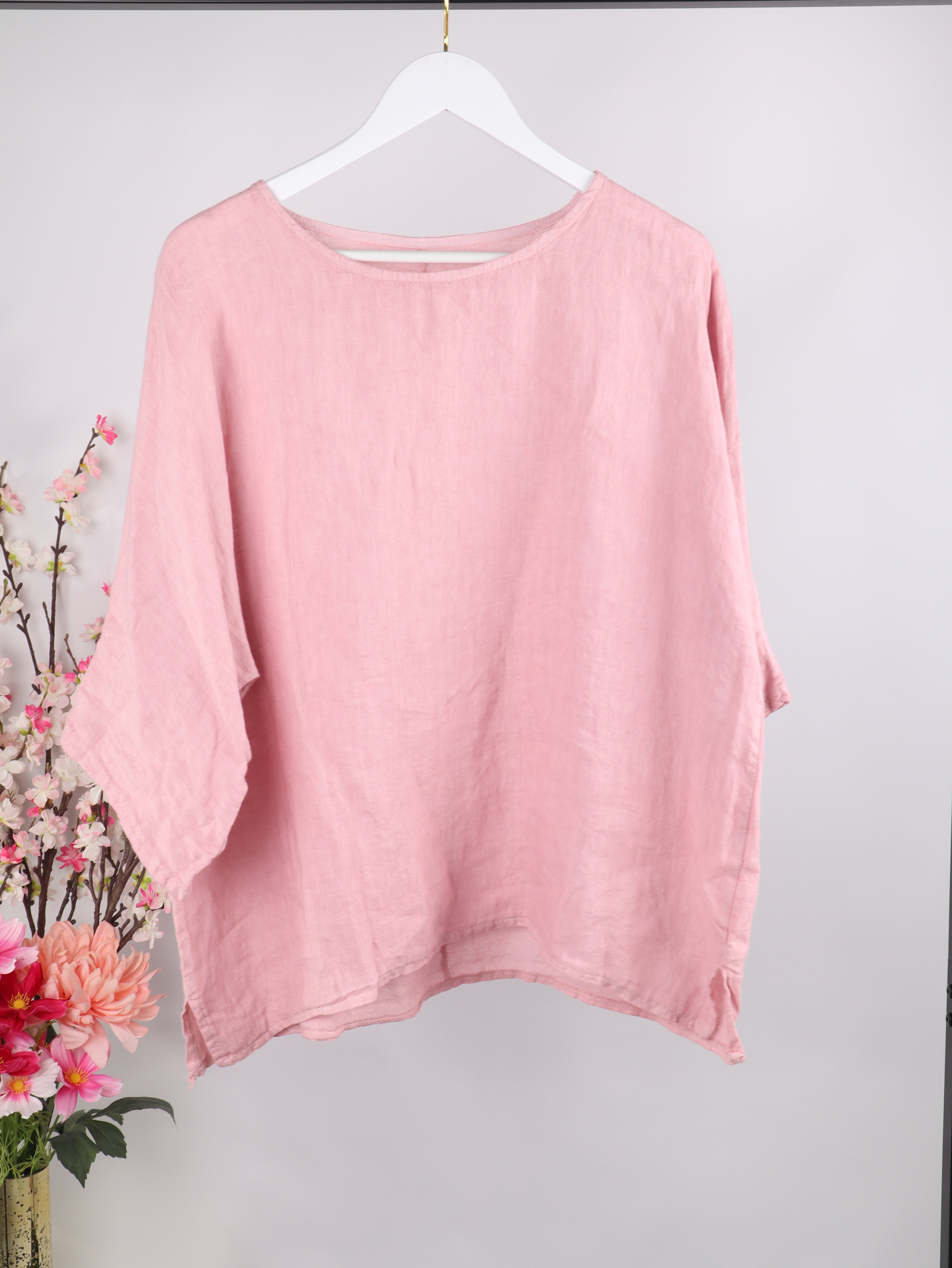 Oversize Leinenshirt