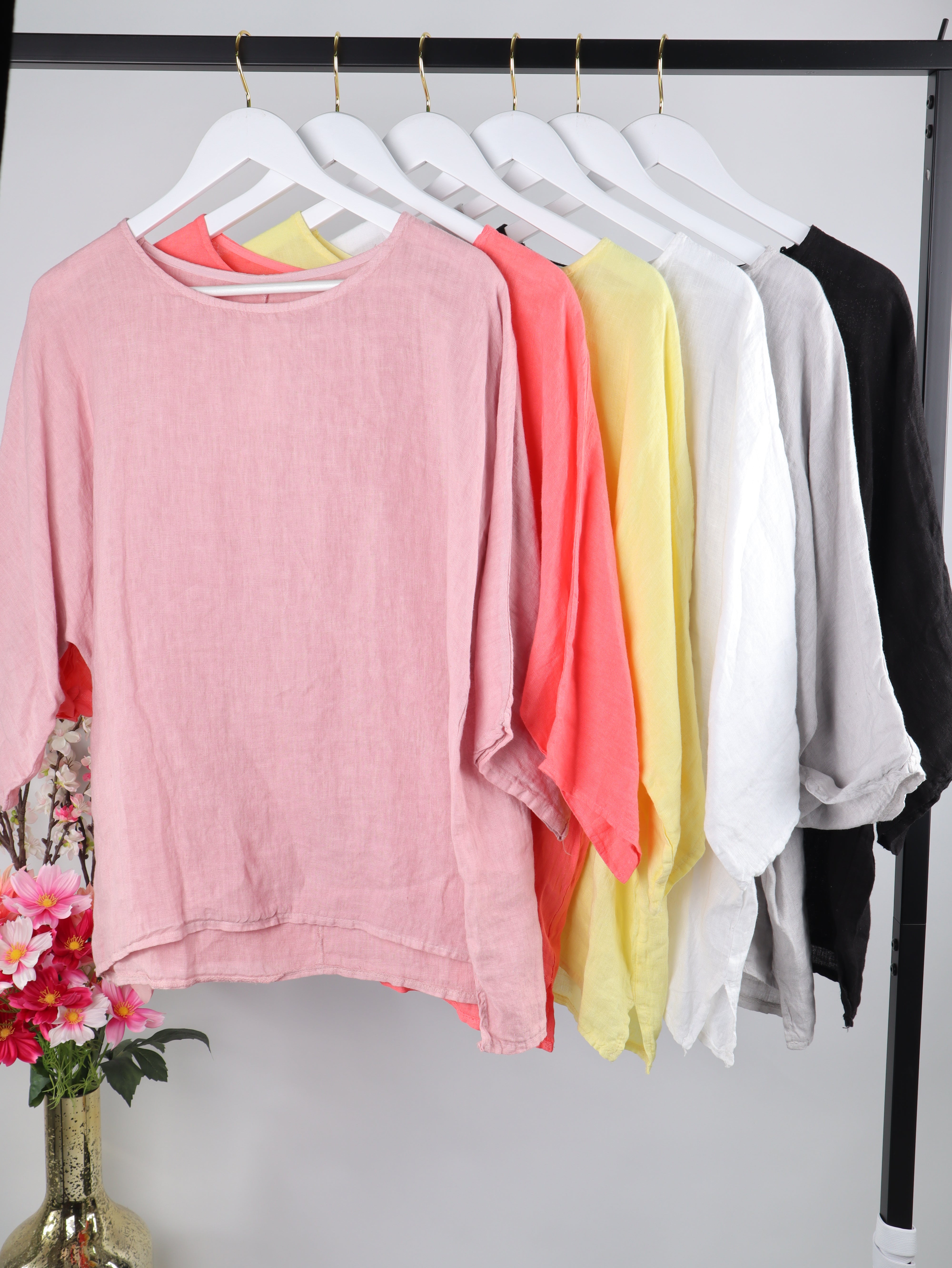 Oversize Leinenshirt