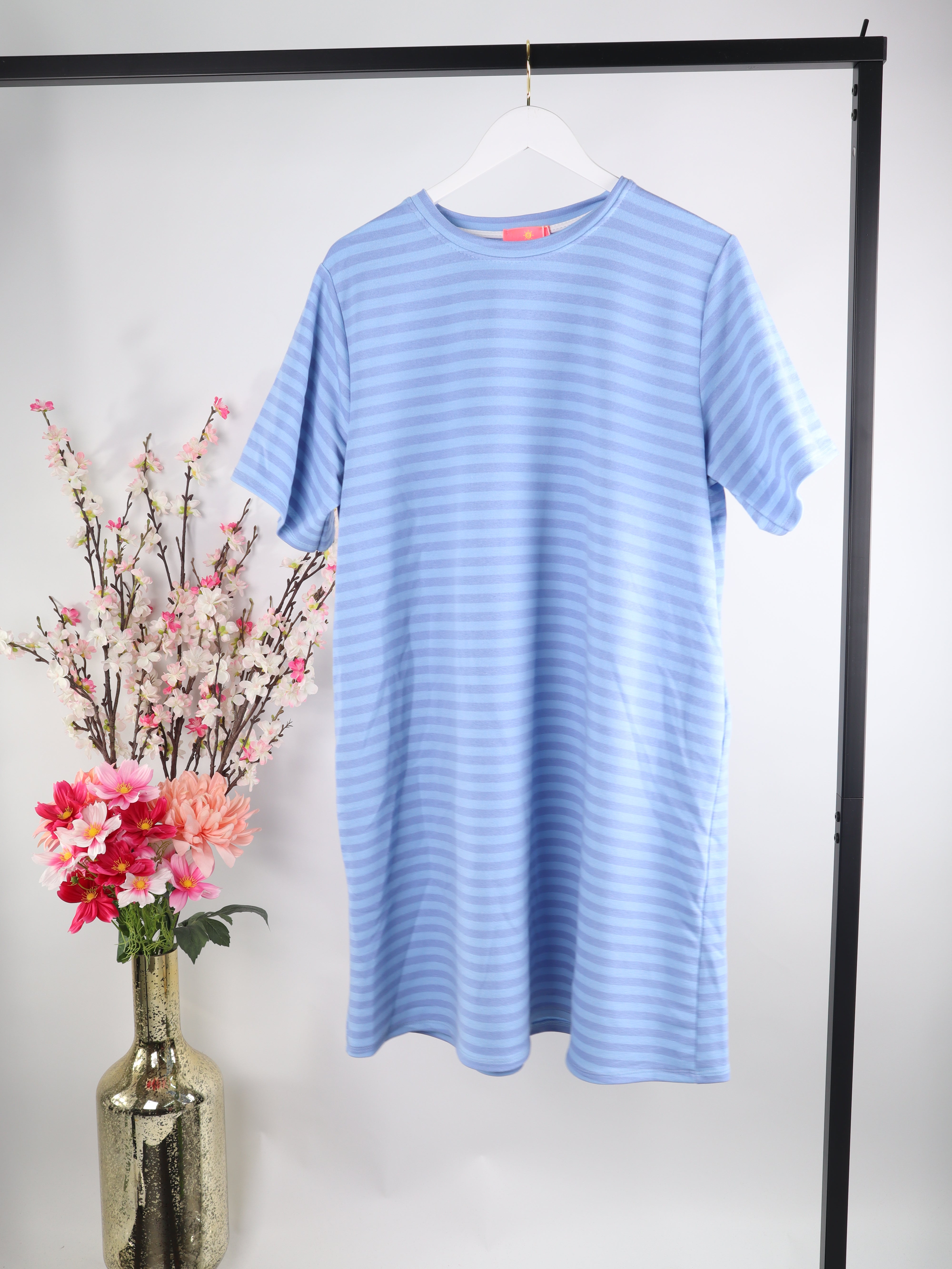 Streifen Shirtkleid