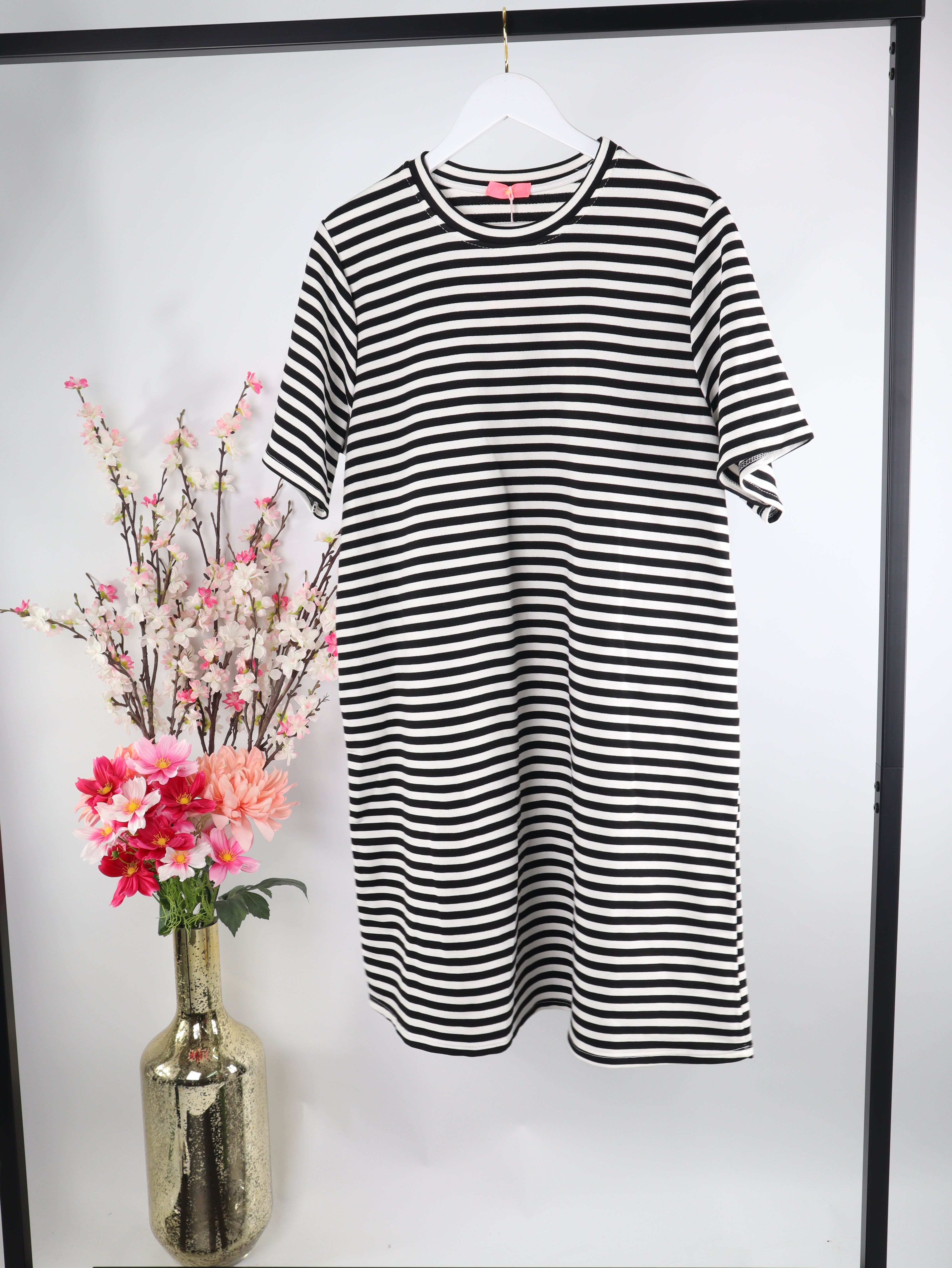 Streifen Shirtkleid