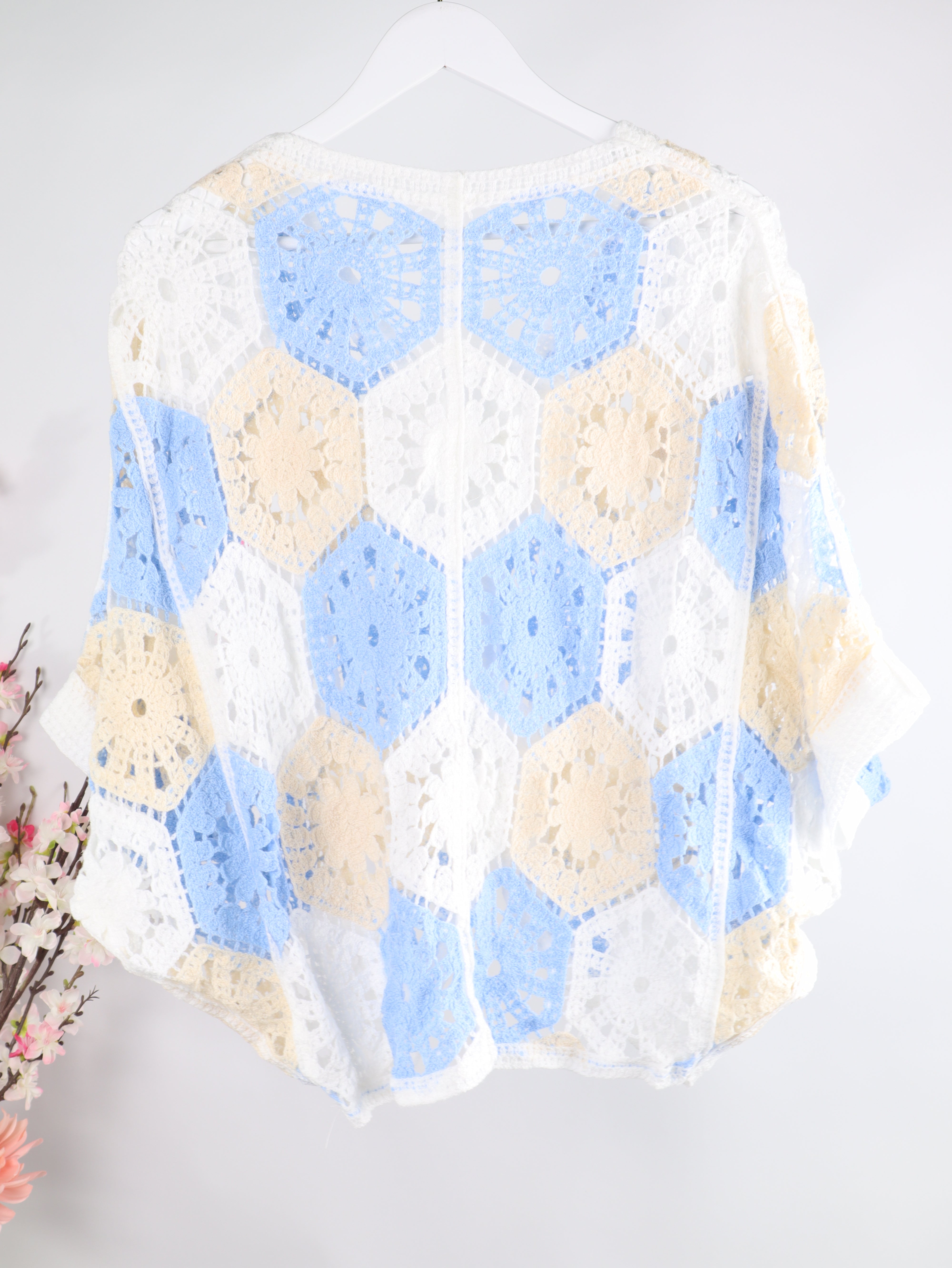 Boho Häkel Cardigan Multicolor