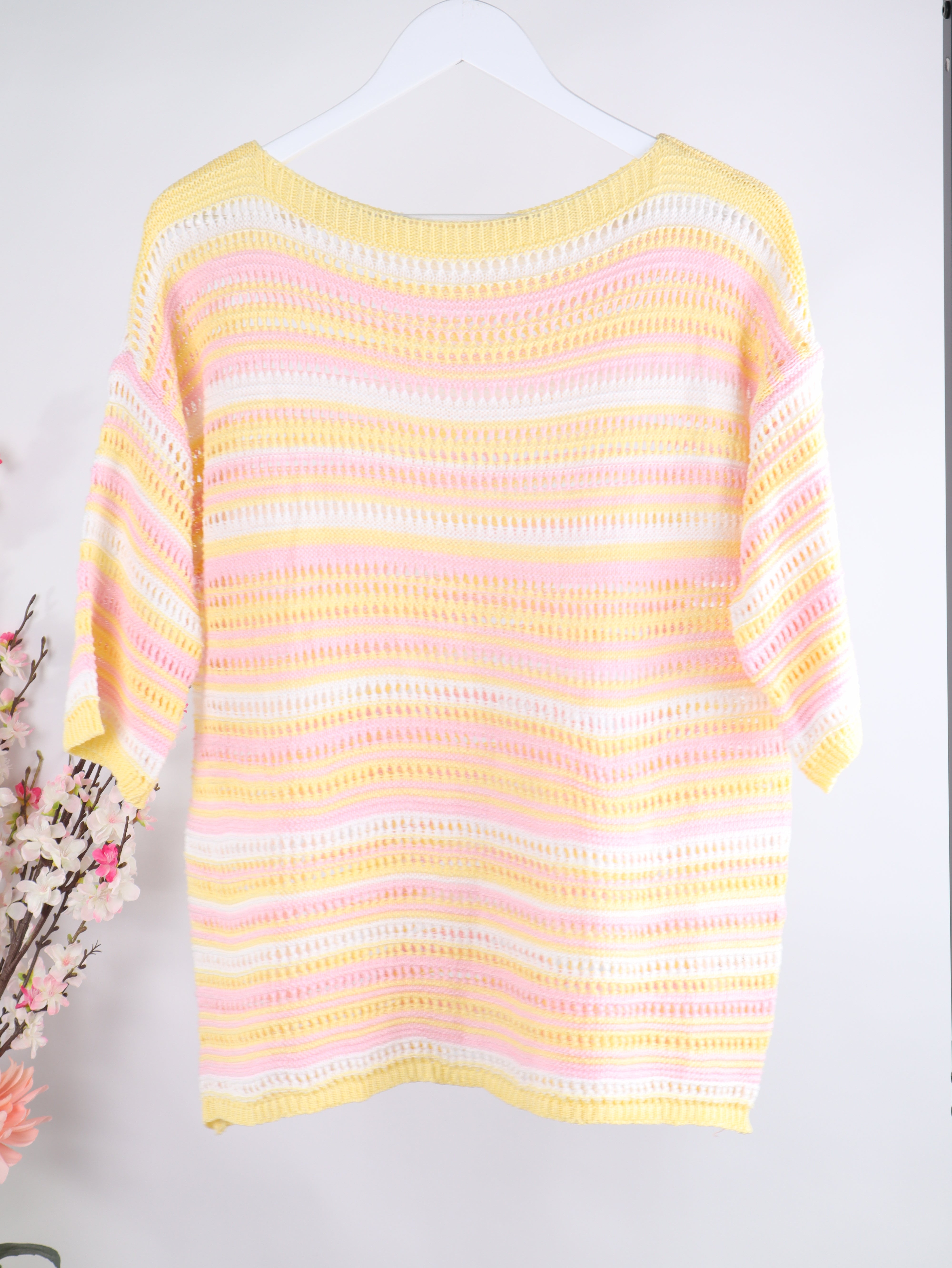 Streifen Strickshirt Multicolor