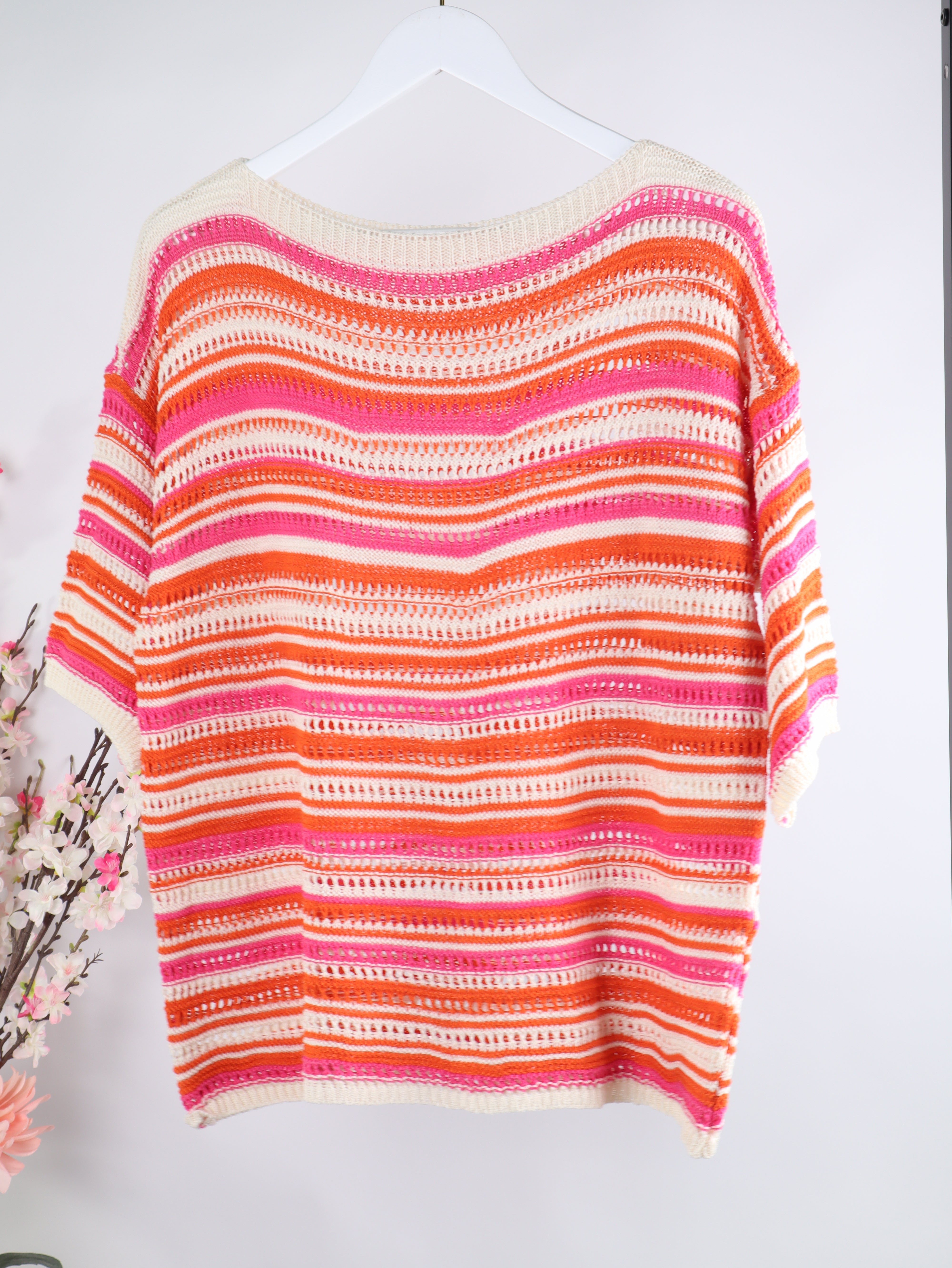 Streifen Strickshirt Multicolor