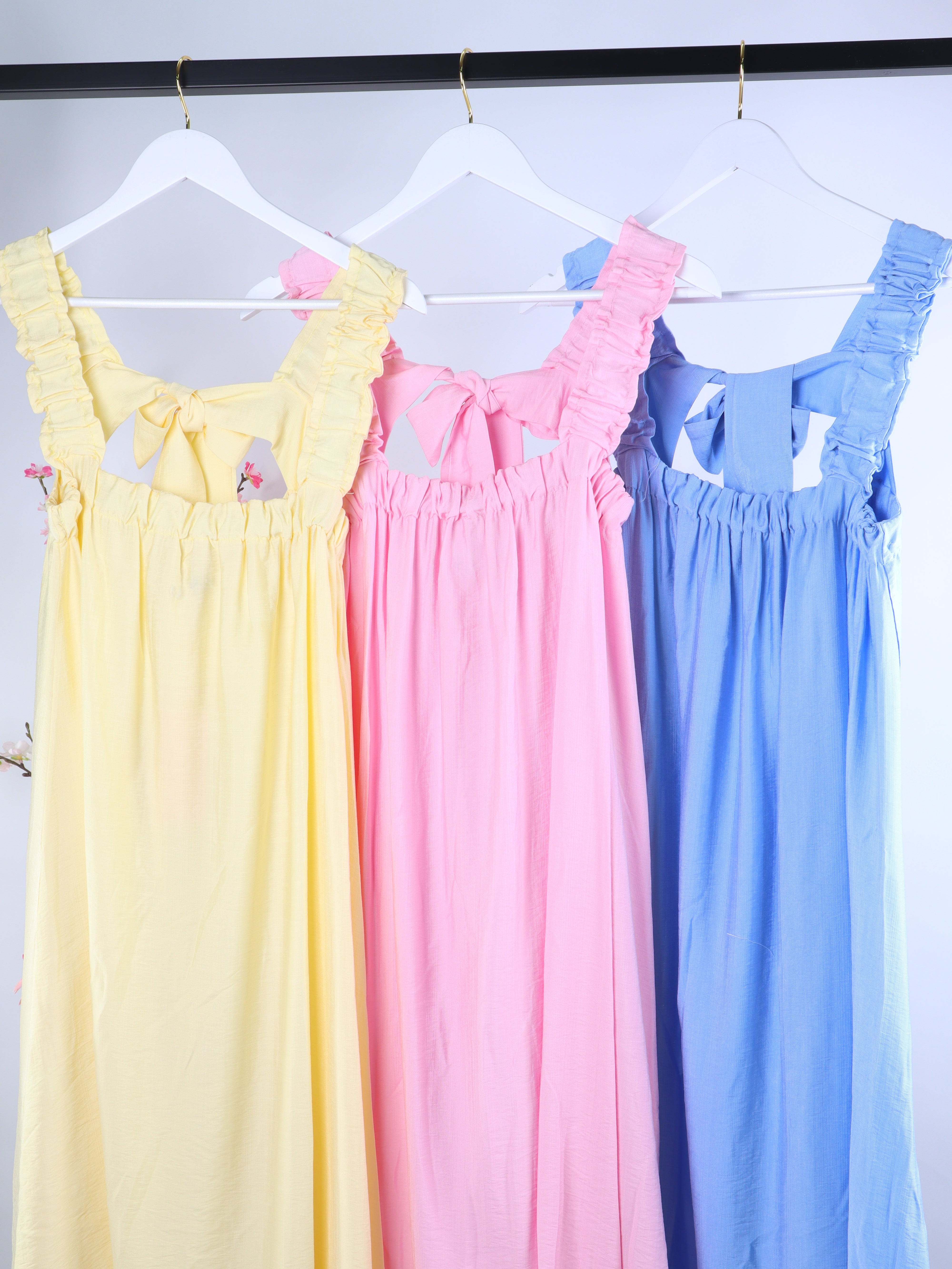 Viskose-Maxikleid Schleife