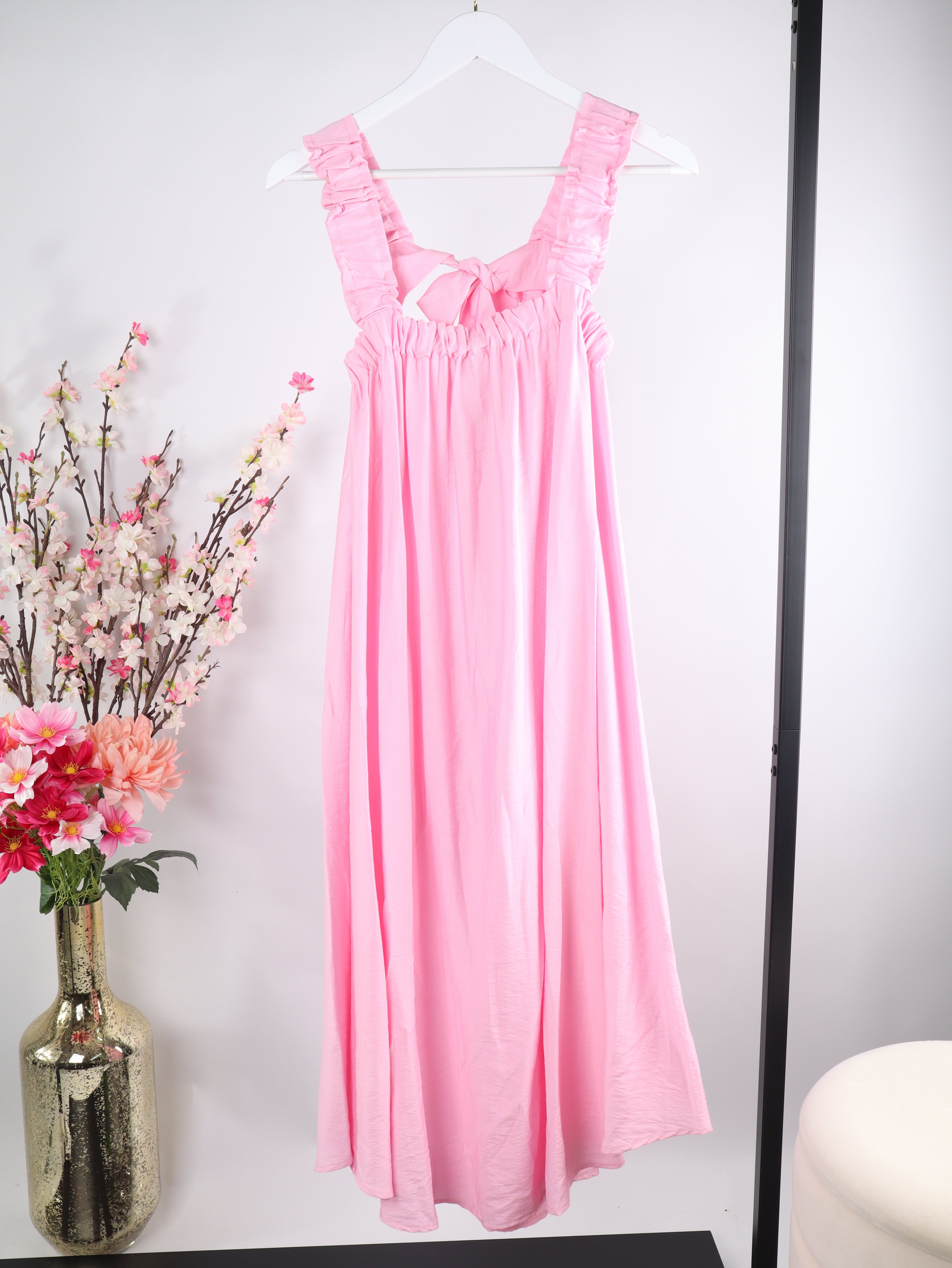 Viskose-Maxikleid Schleife