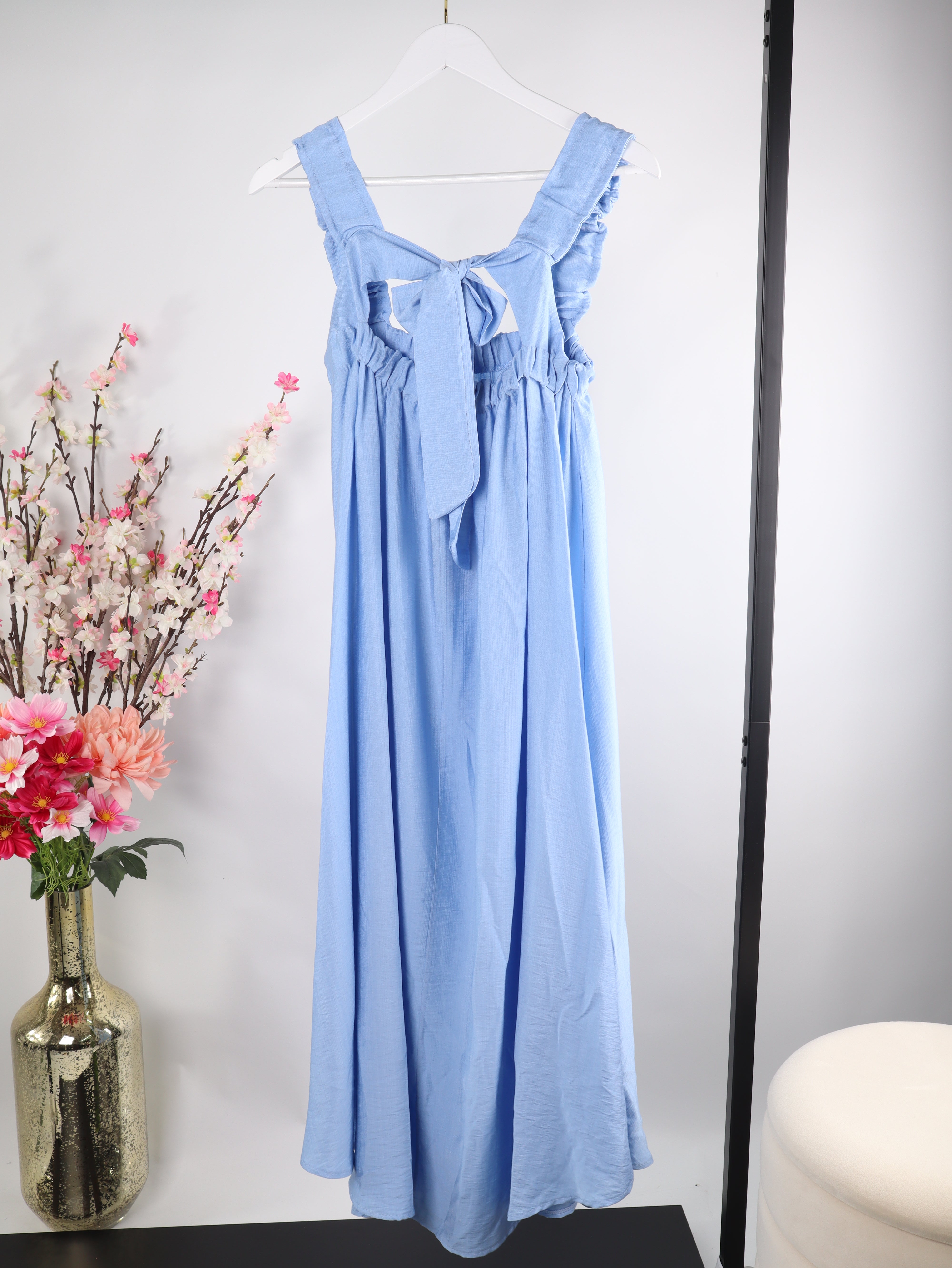 Viskose-Maxikleid Schleife