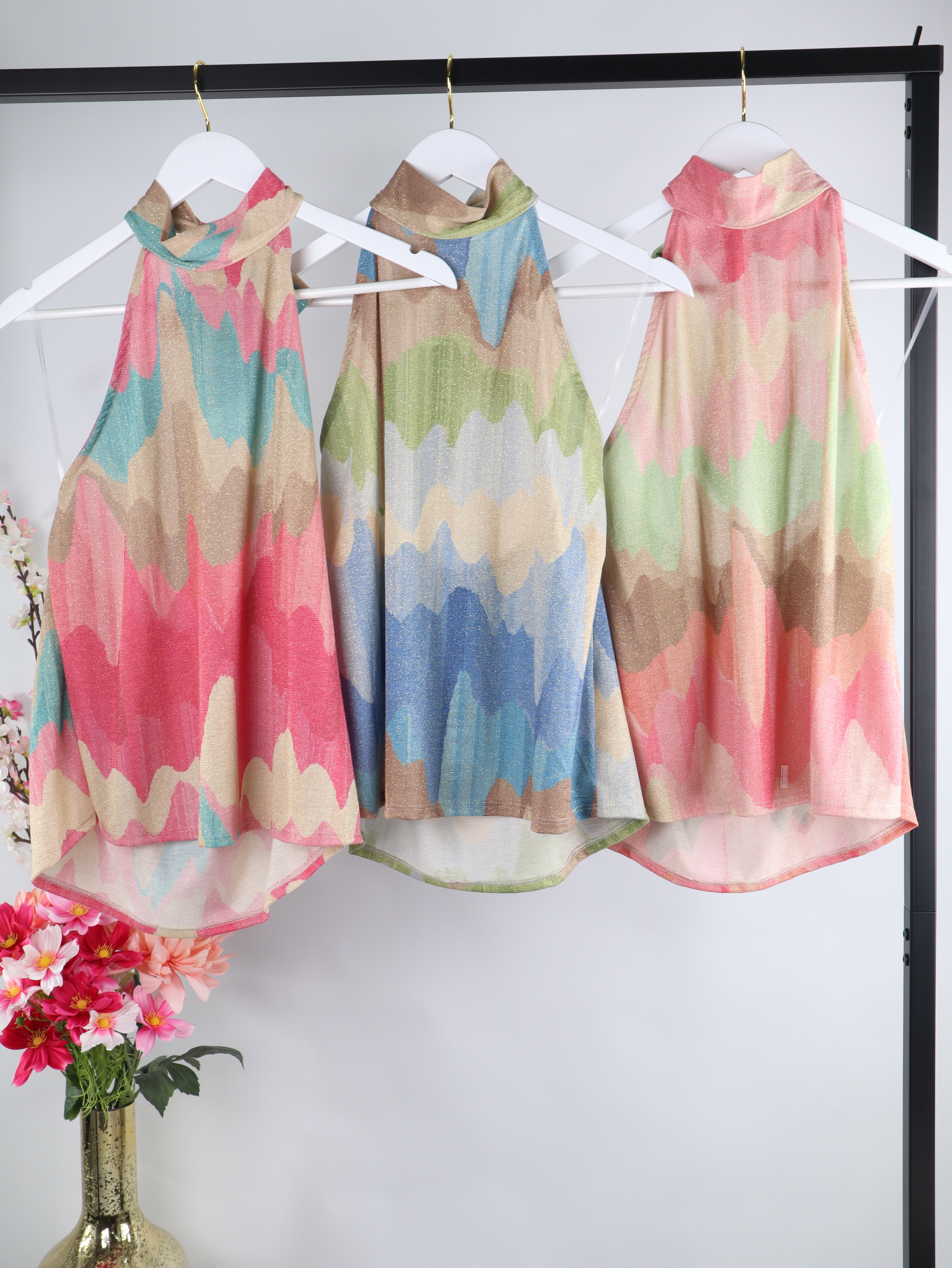 Halterneck Top Abstract