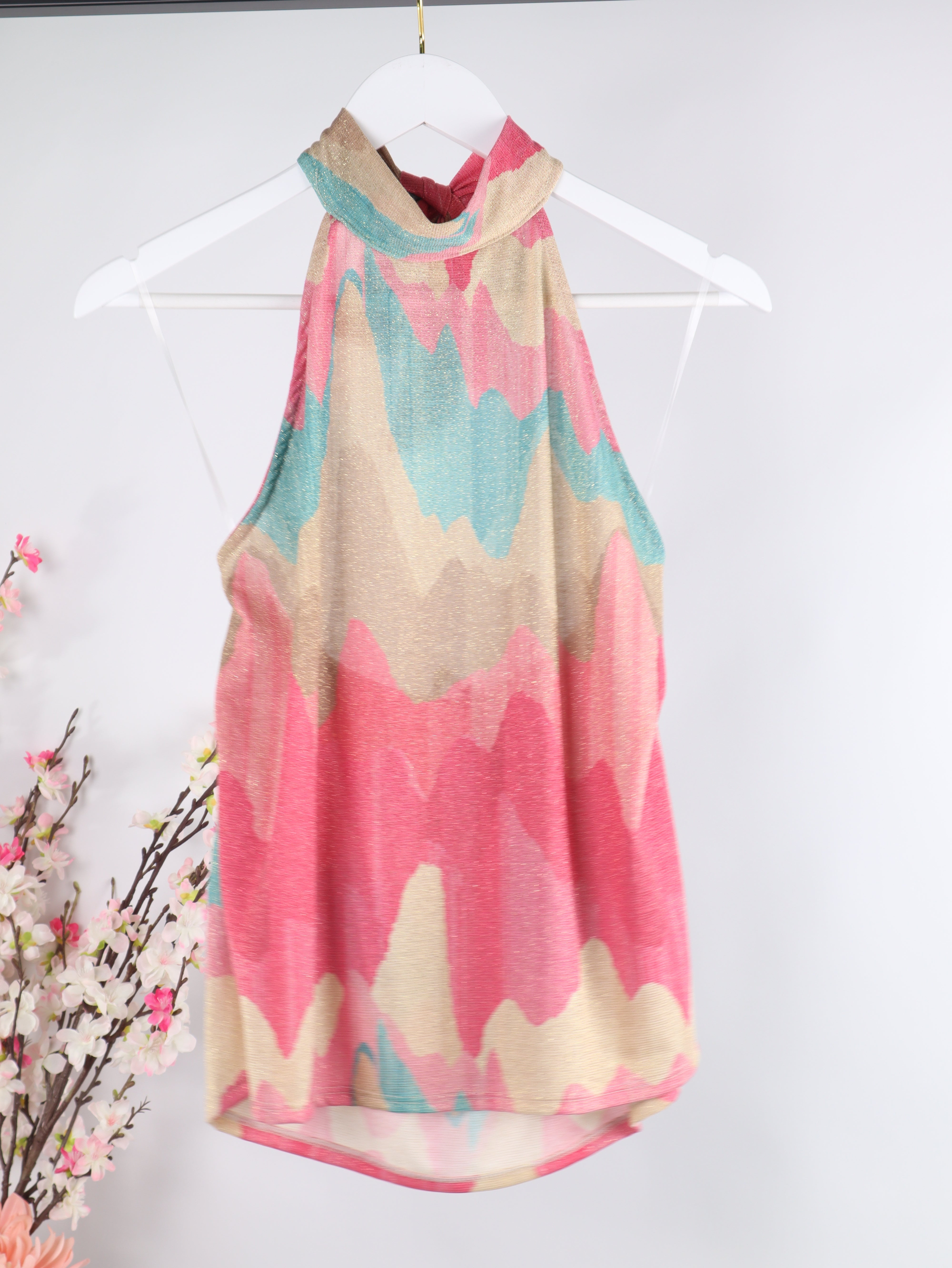 Halterneck Top Abstract