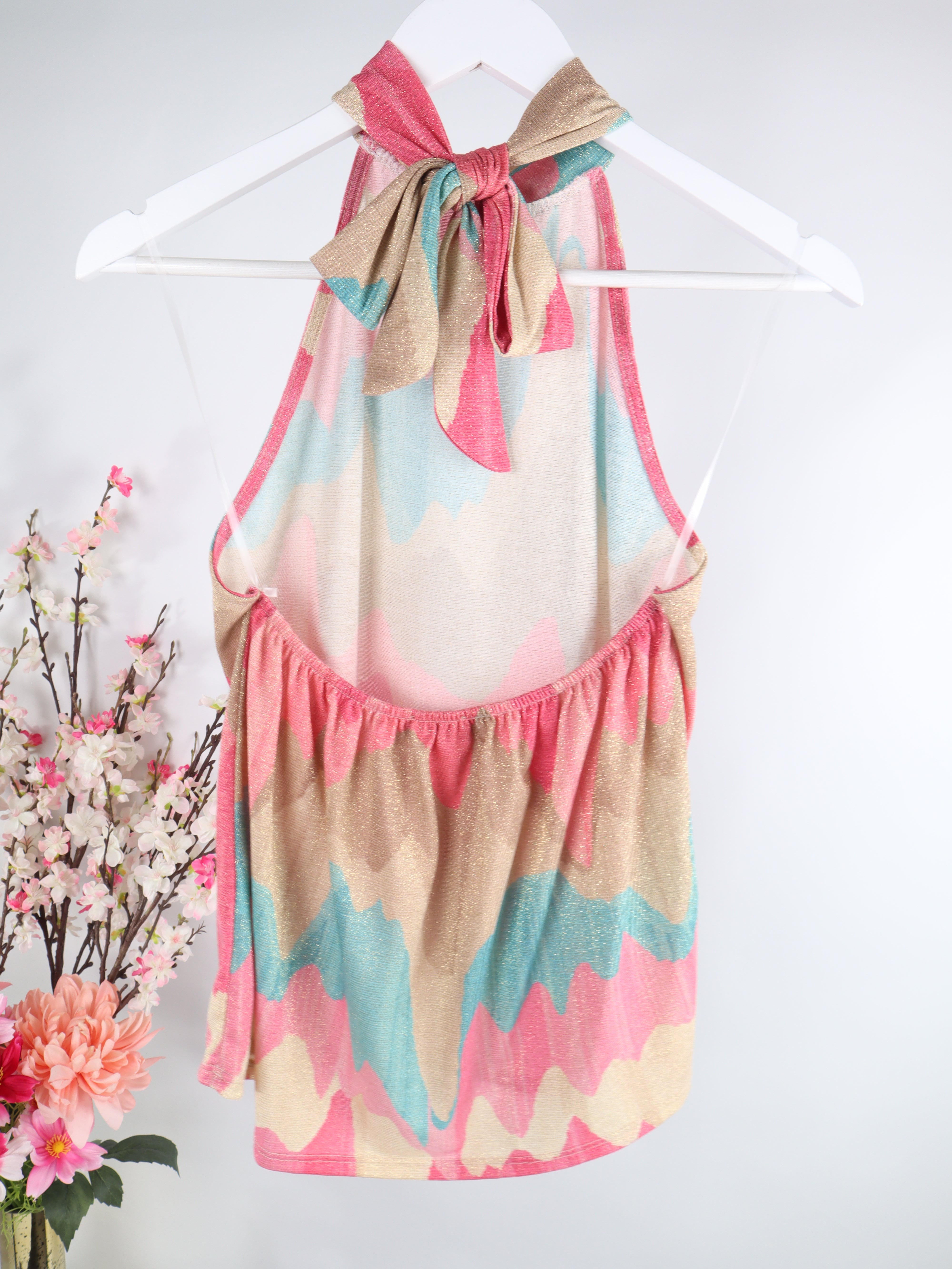 Halterneck Top Abstract