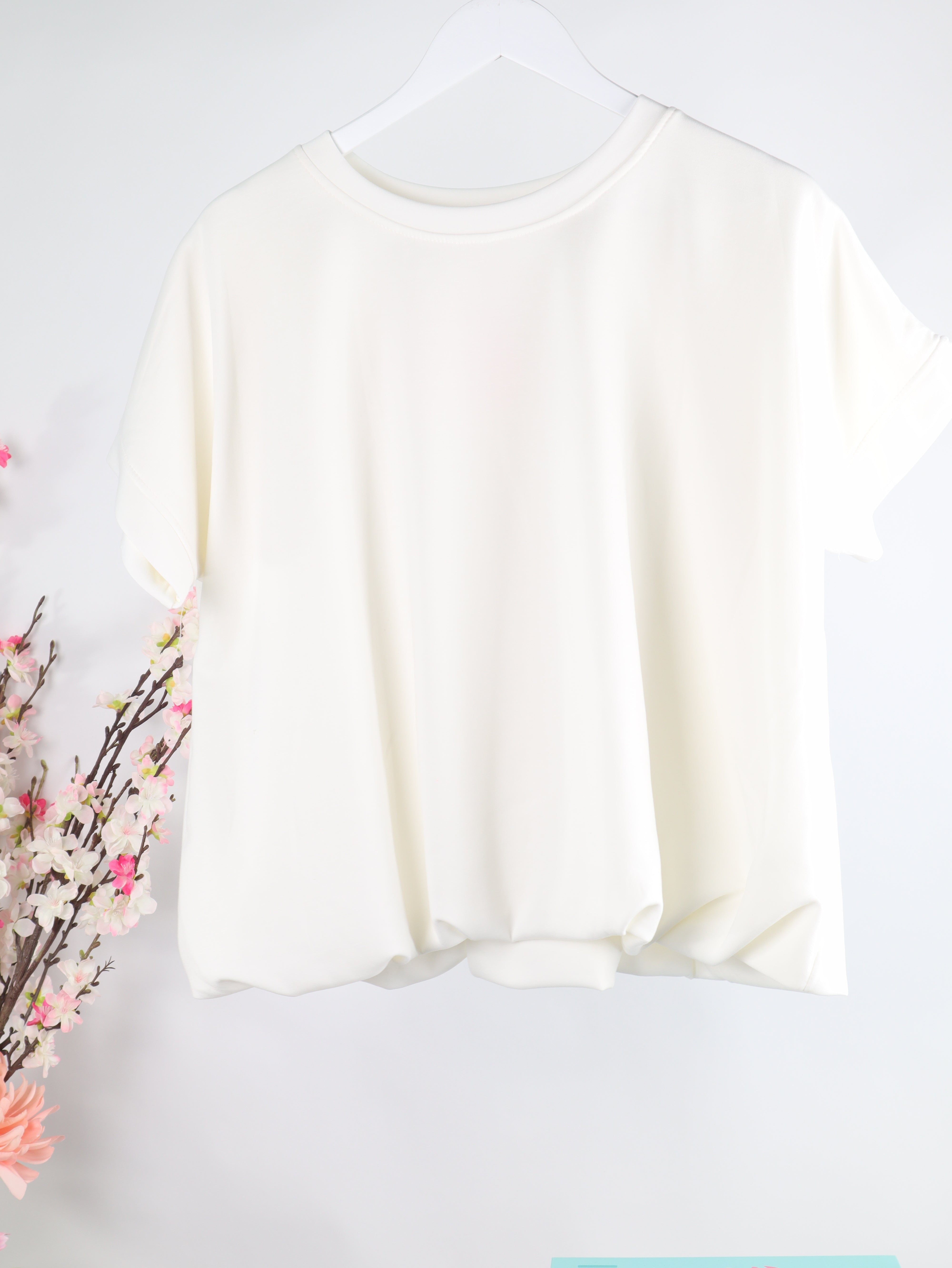 Oversize kurzarm Sweatshirt „Butter Soft“