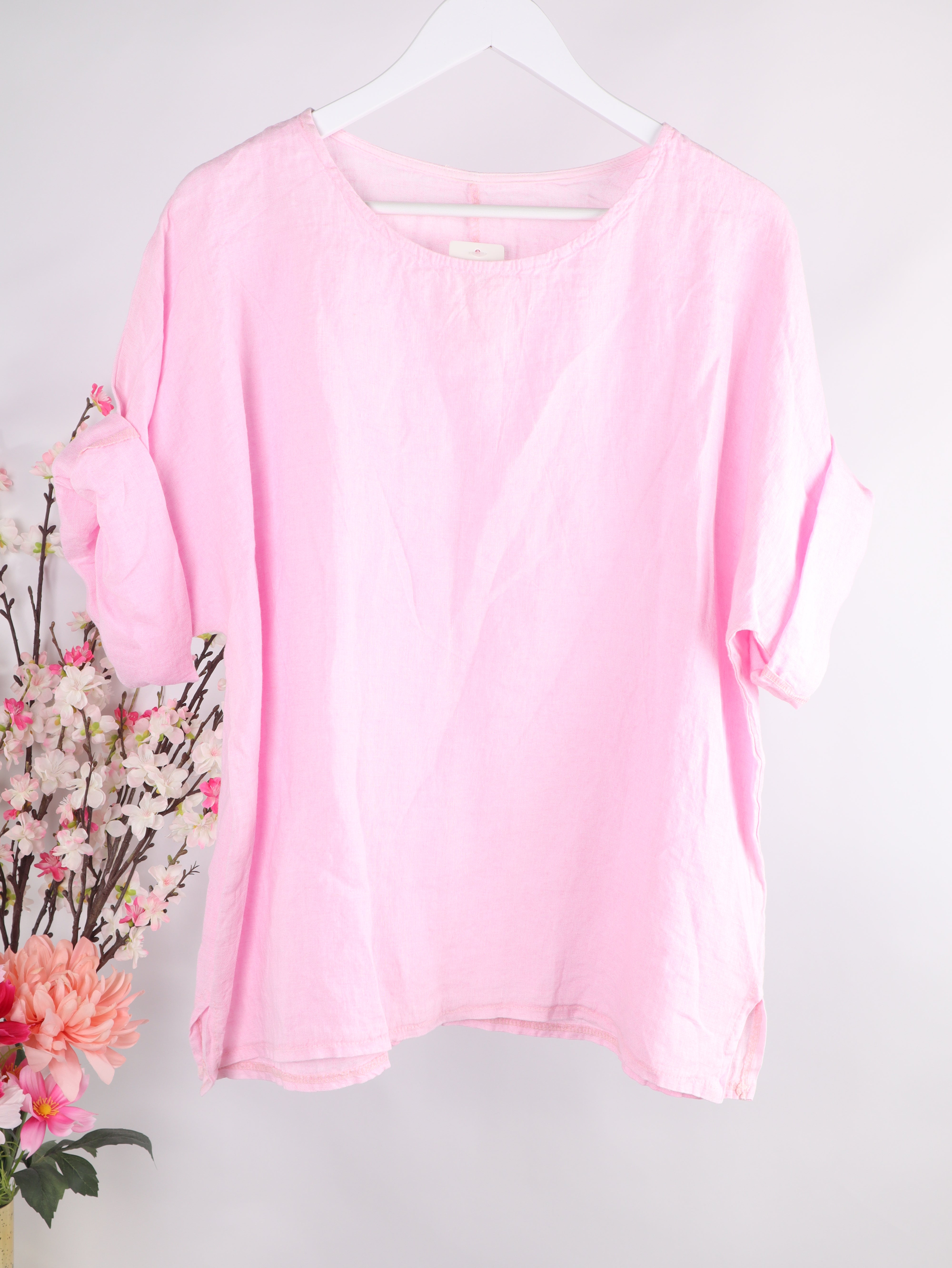 Oversize Leinenshirt