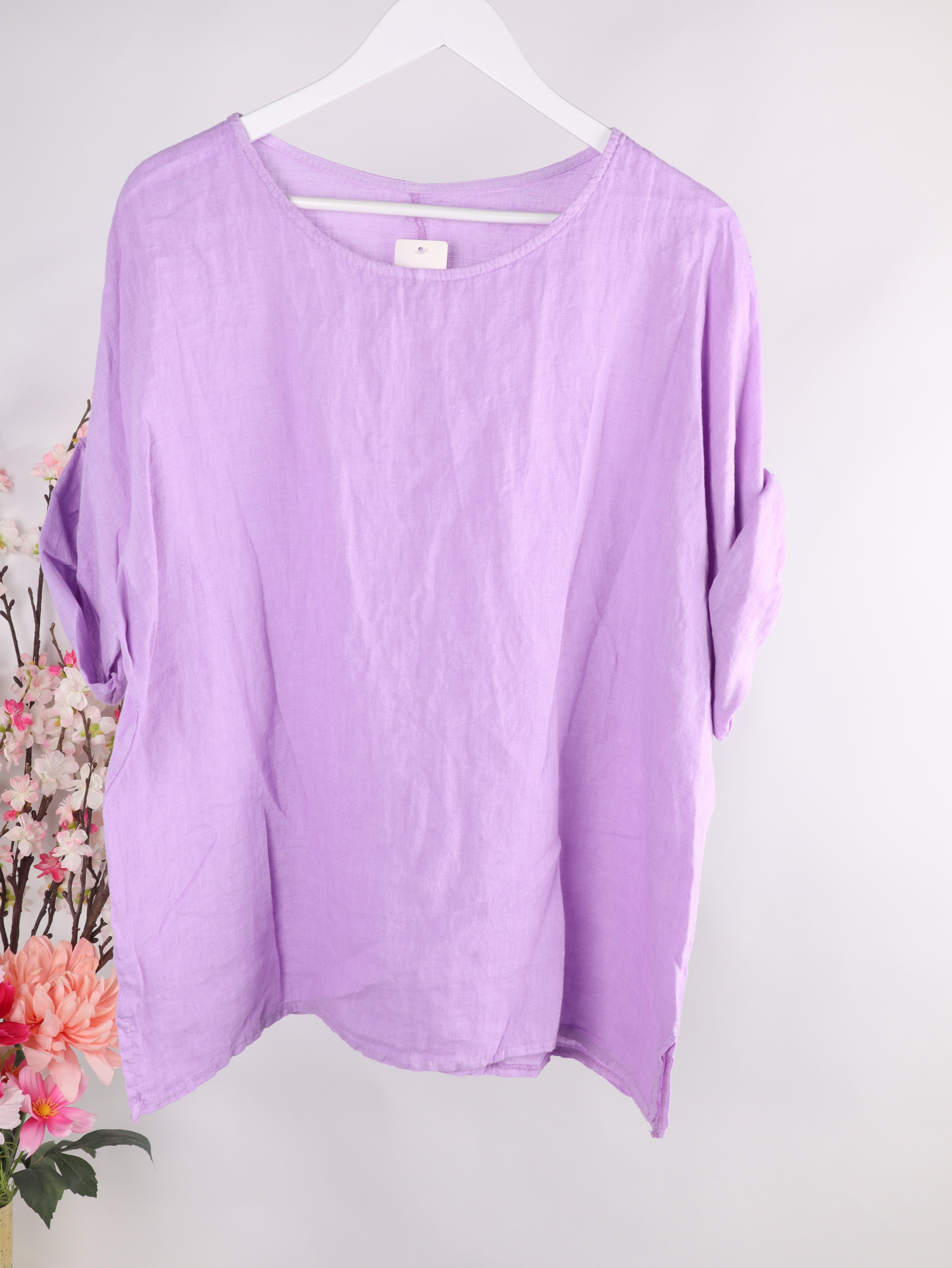 Oversize Leinenshirt